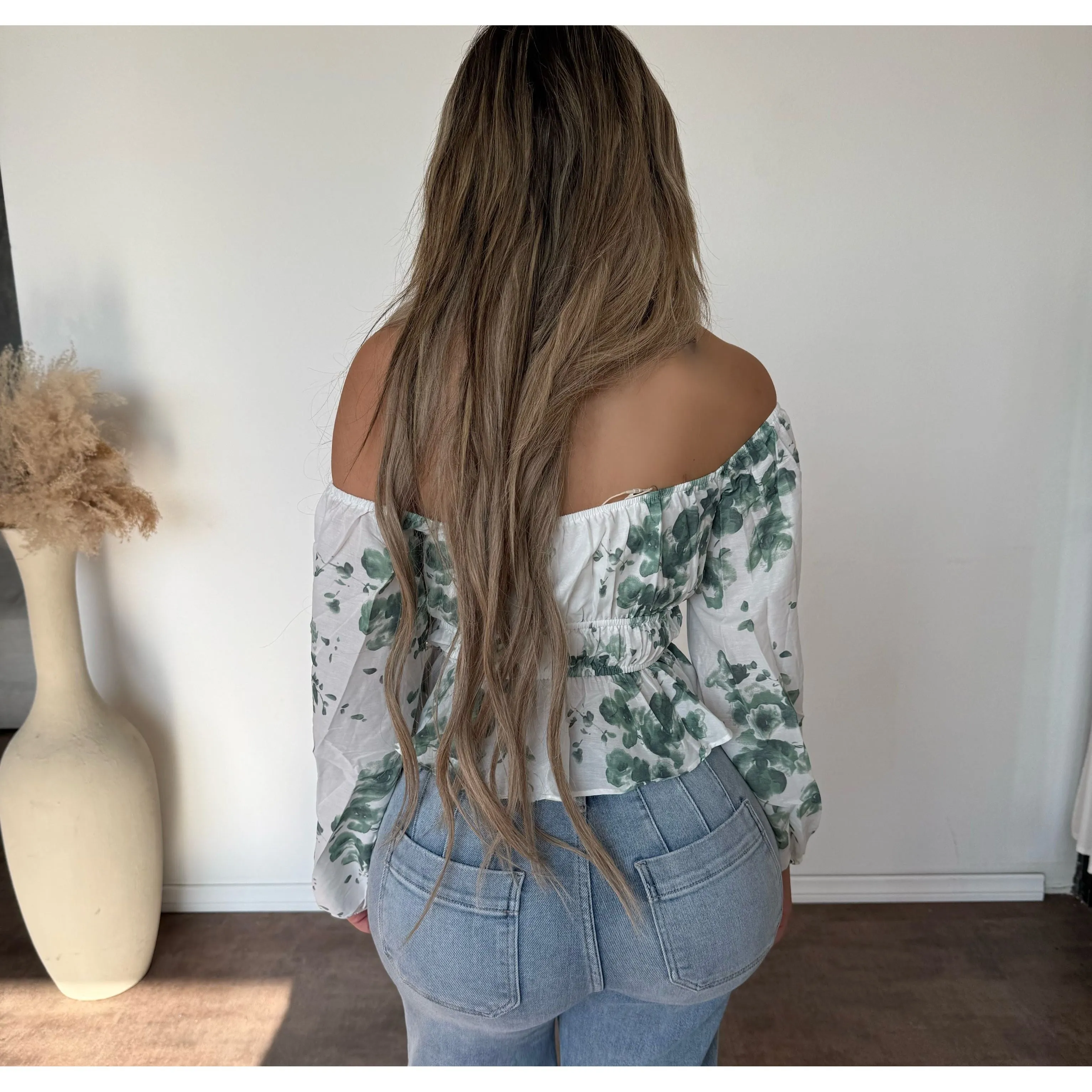 Dora Top (White/Green) sold by OOTDFash product image thumbnail 2