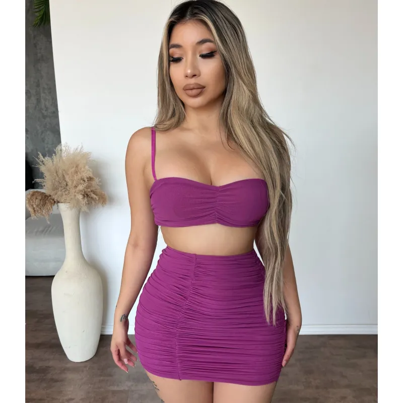Cory 2-piece Dress (Purple) sold by OOTDFash