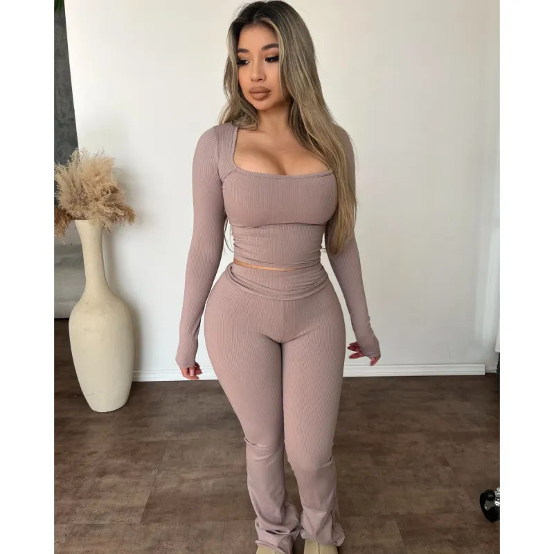 Doreen Matching Set W Flare Pants (Etherea) sold by OOTDFash