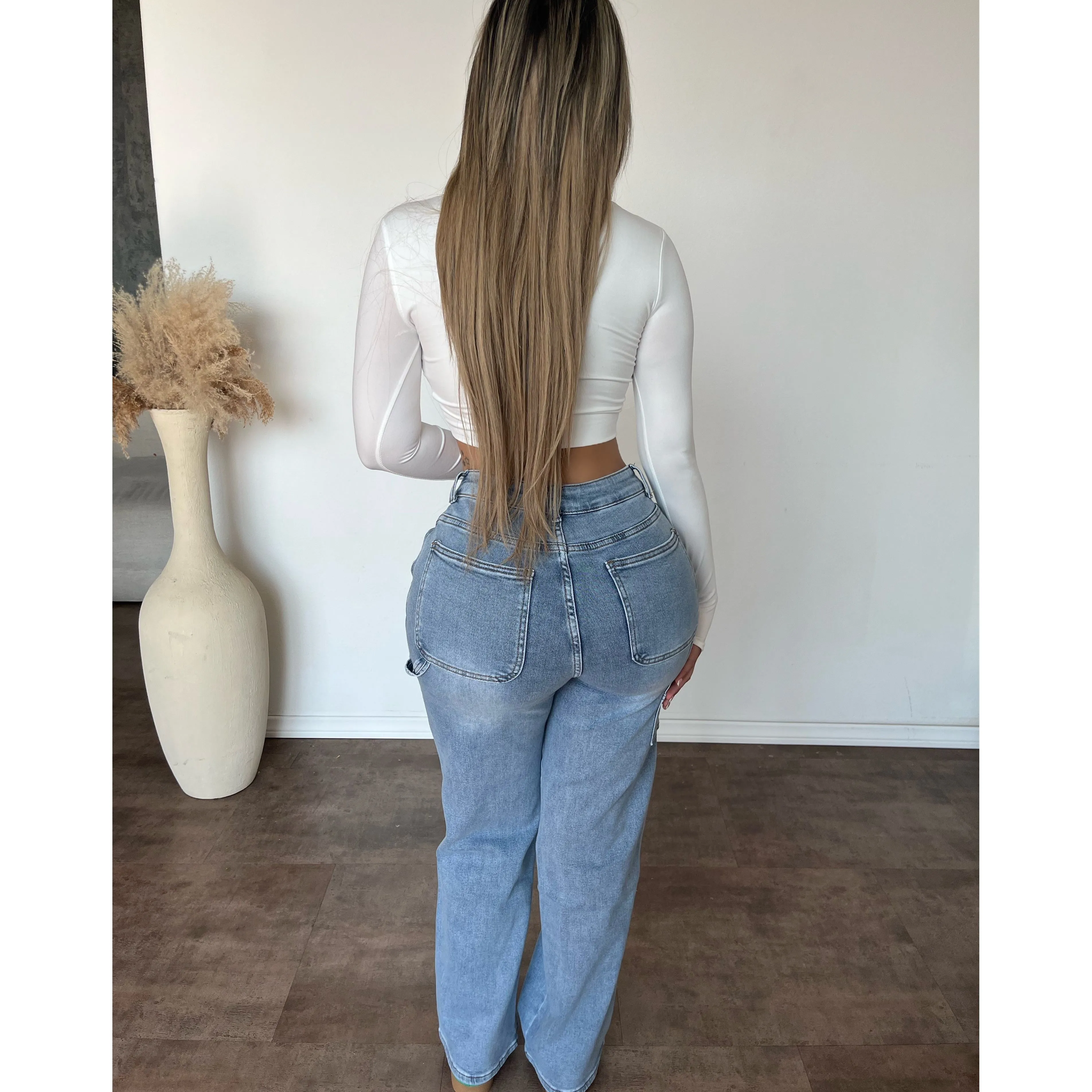 Isabella Stretch Pants (Light Blue) sold by OOTDFash product image thumbnail 2