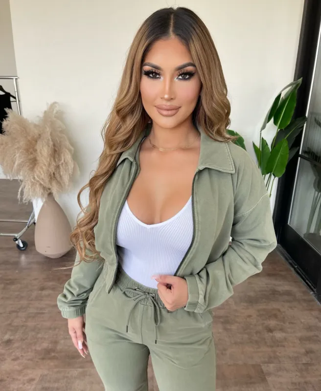 Claudine Jacket(Olive) sold by OOTDFash