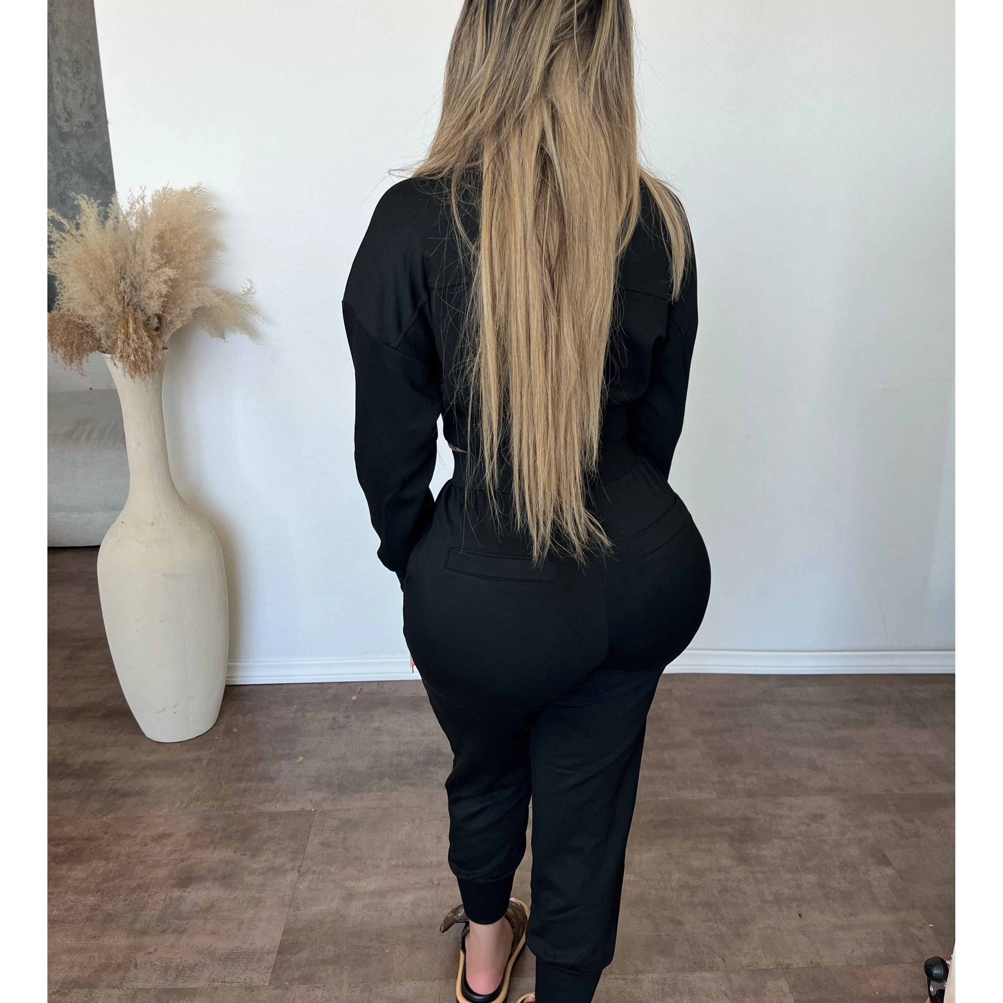 Karina Double Soft 2 Piece Set (Black) sold by OOTDFash product image thumbnail 2