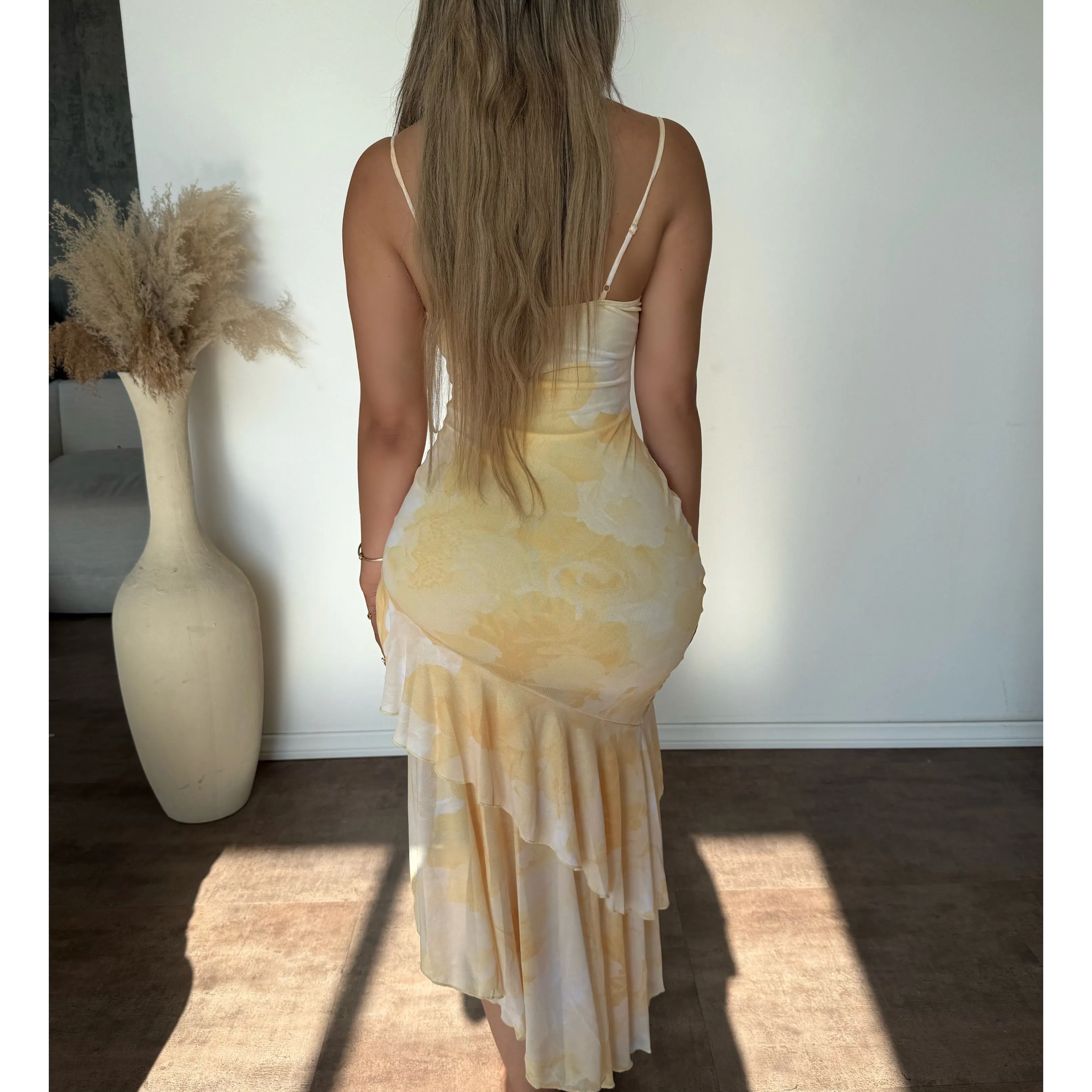 Amber Mesh Dress (Yellow) sold by OOTDFash product image thumbnail 2