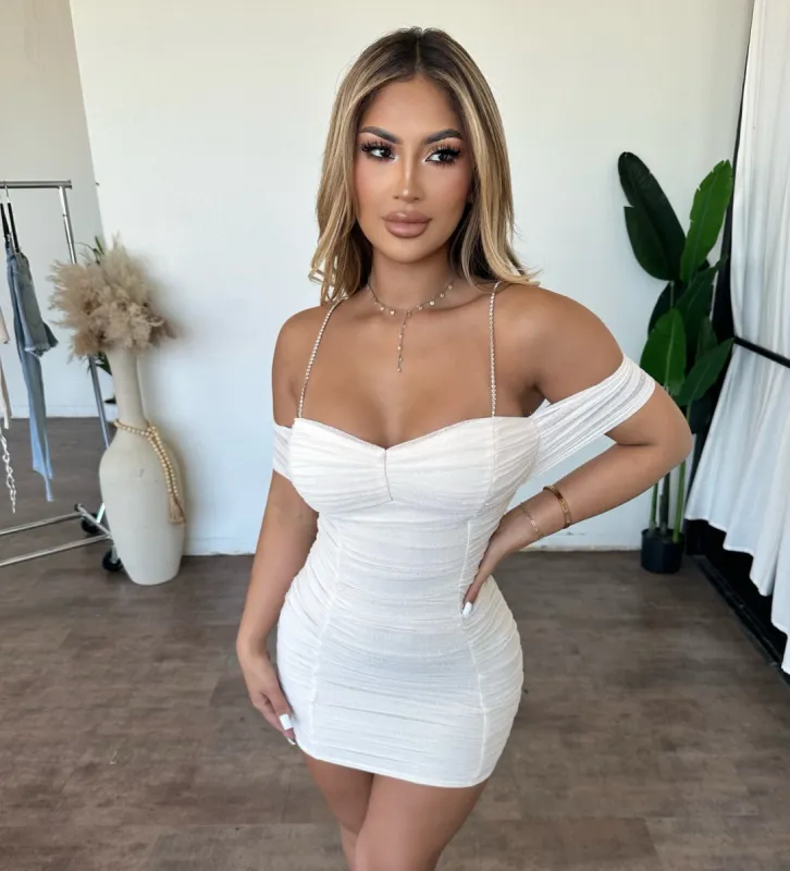 Kiera Dress (Cream) sold by OOTDFash
