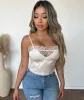 Lily Lace Trim Top (White) sold by OOTDFash
