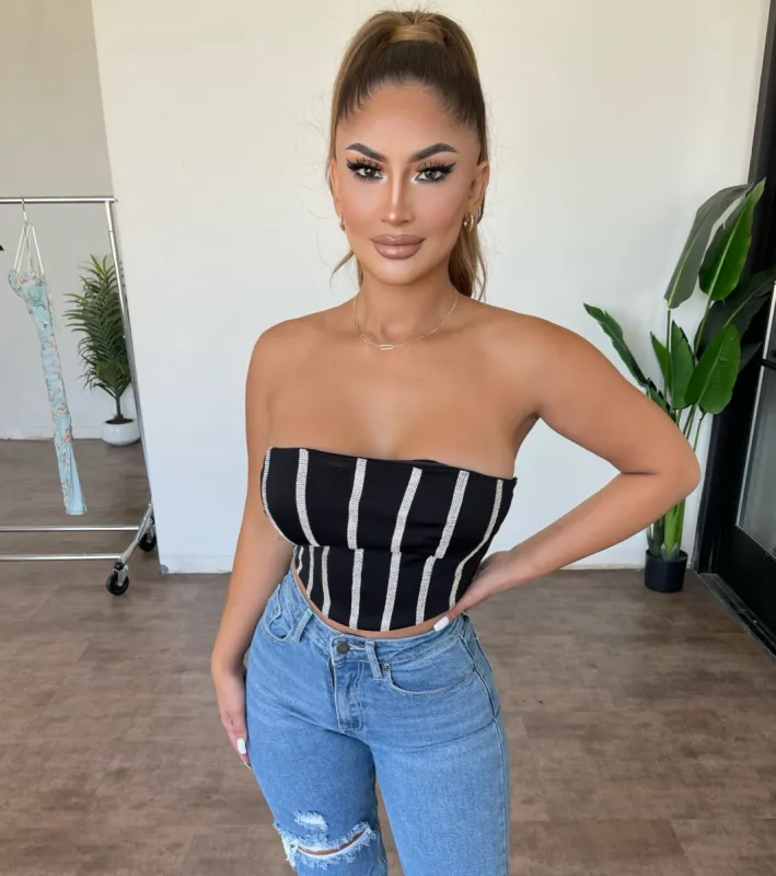 Josephine Cropped Top(Black) sold by OOTDFash