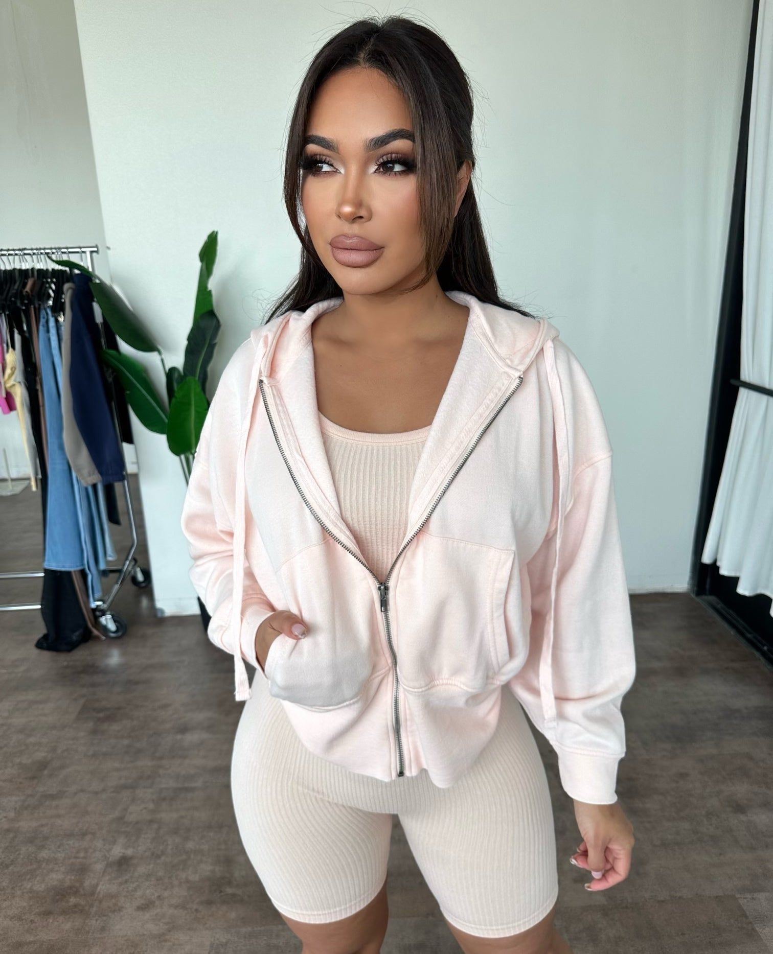 Adylan Oversized Hoodie(Pearl Blush) sold by OOTDFash