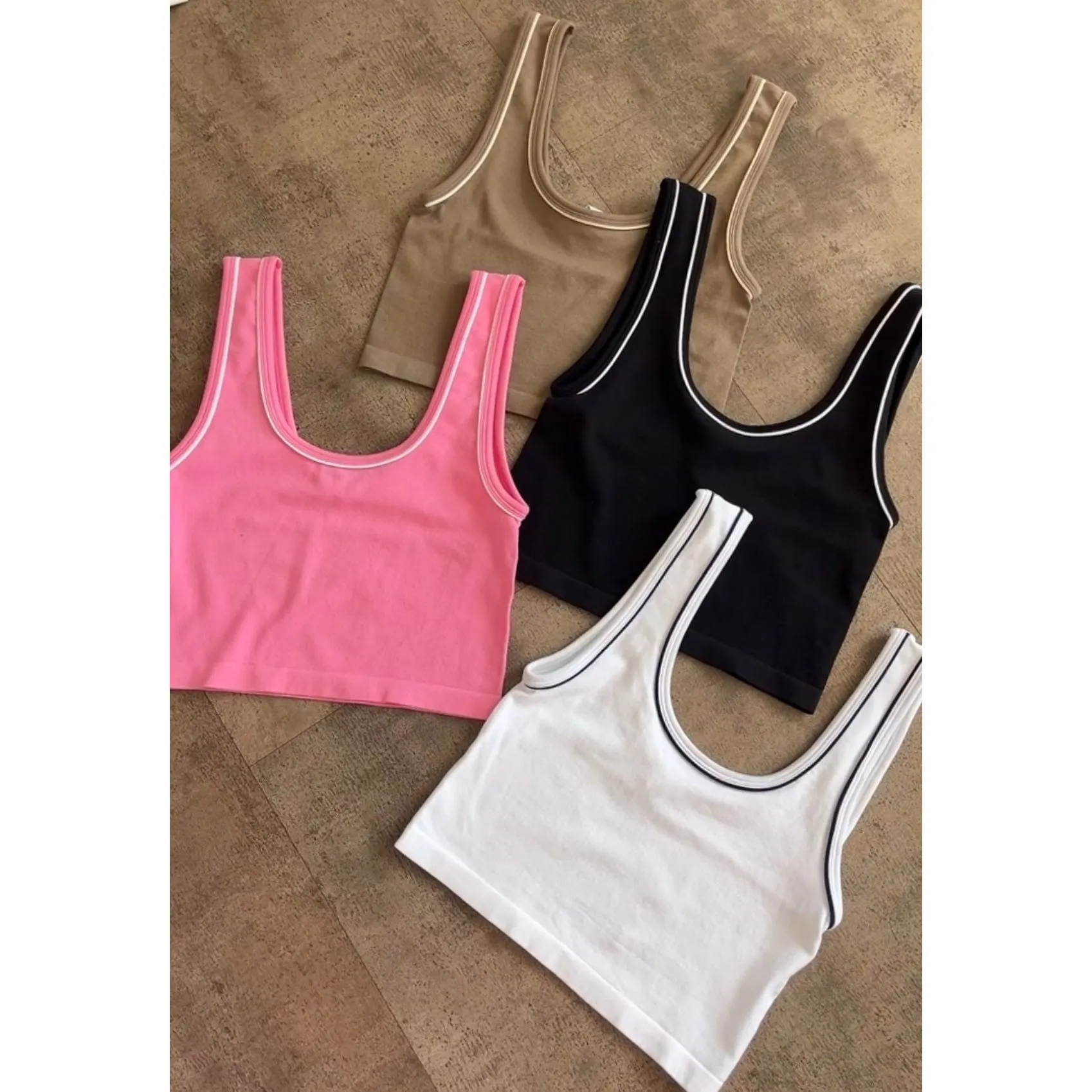 Steve Binding Tank Top (Black) sold by OOTDFash product image thumbnail 2