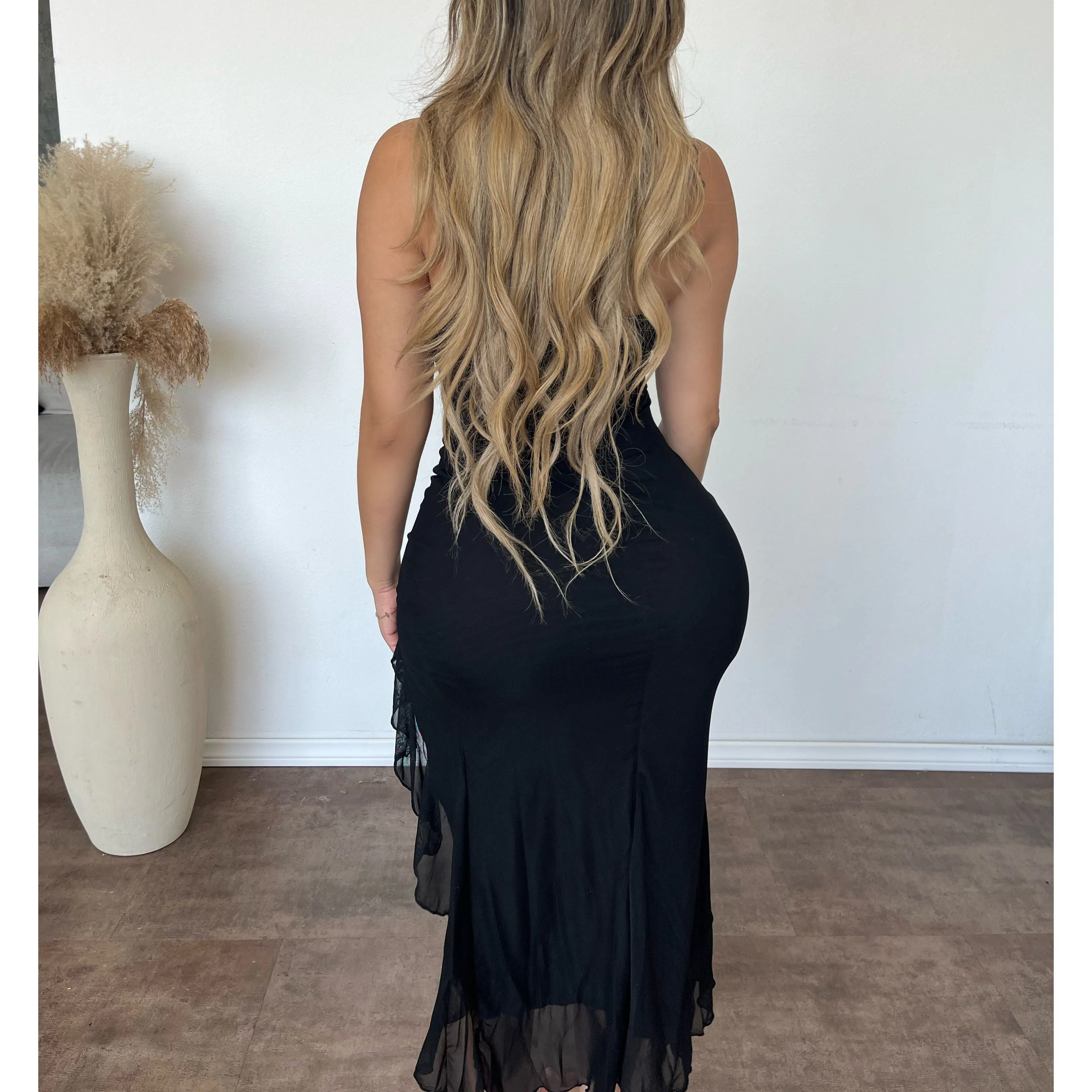 Rayleen Mesh Nylon Dress (Black) sold by OOTDFash product image thumbnail 2