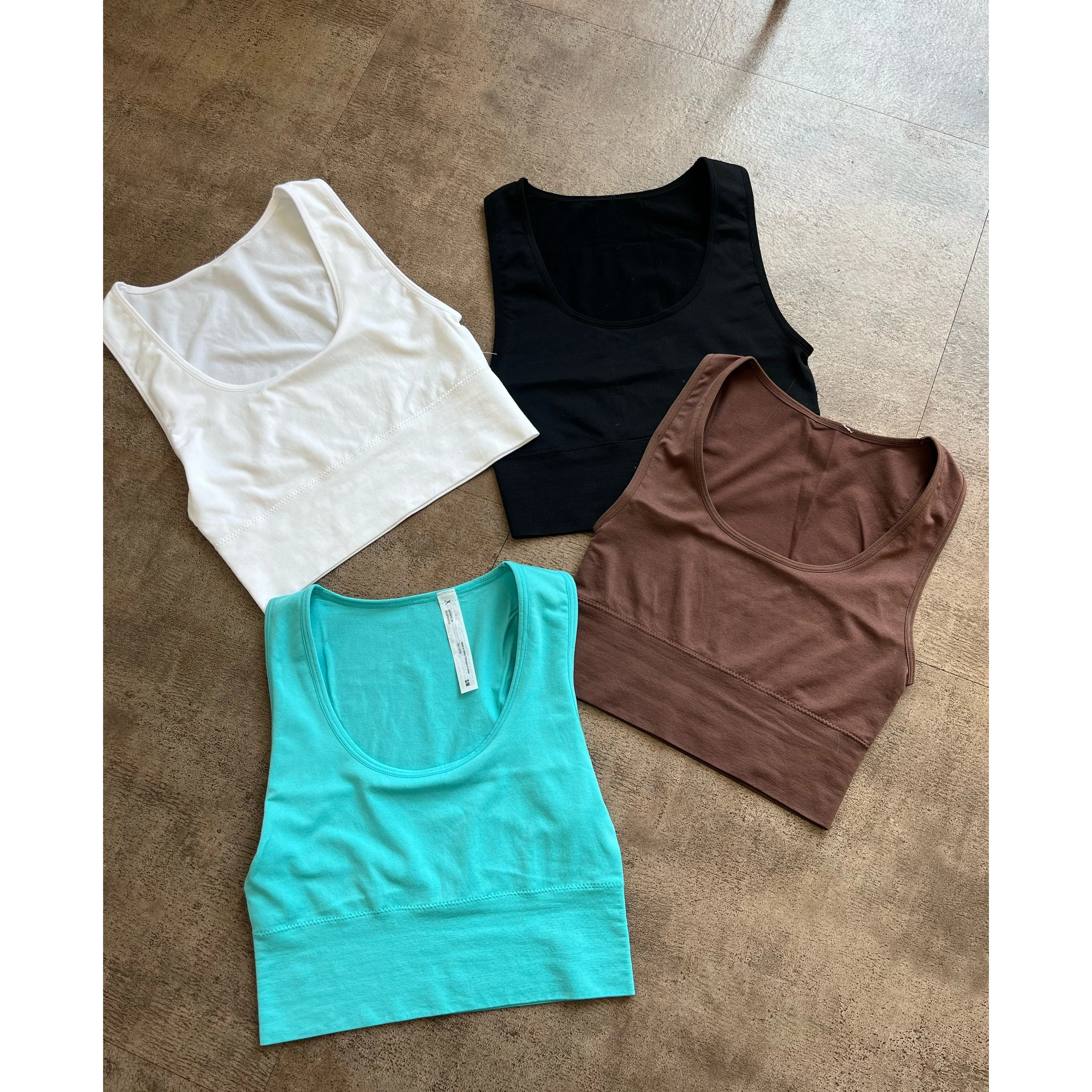 Karen Round Neck No Sleeve Top (Beach Glass) sold by OOTDFash product image thumbnail 2