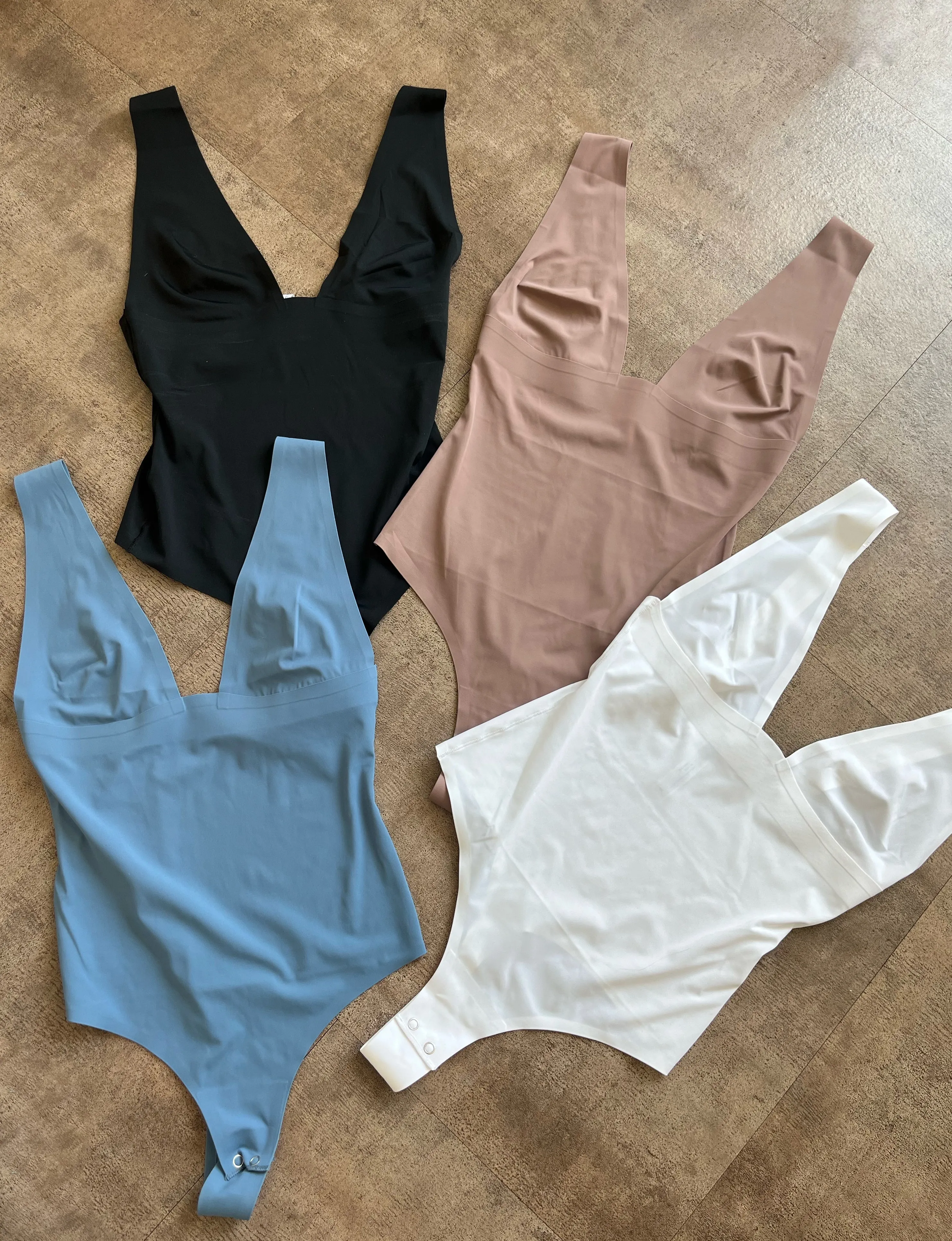 Ashanti Deep V Bodysuit (Cocoa) sold by OOTDFash product image thumbnail 2