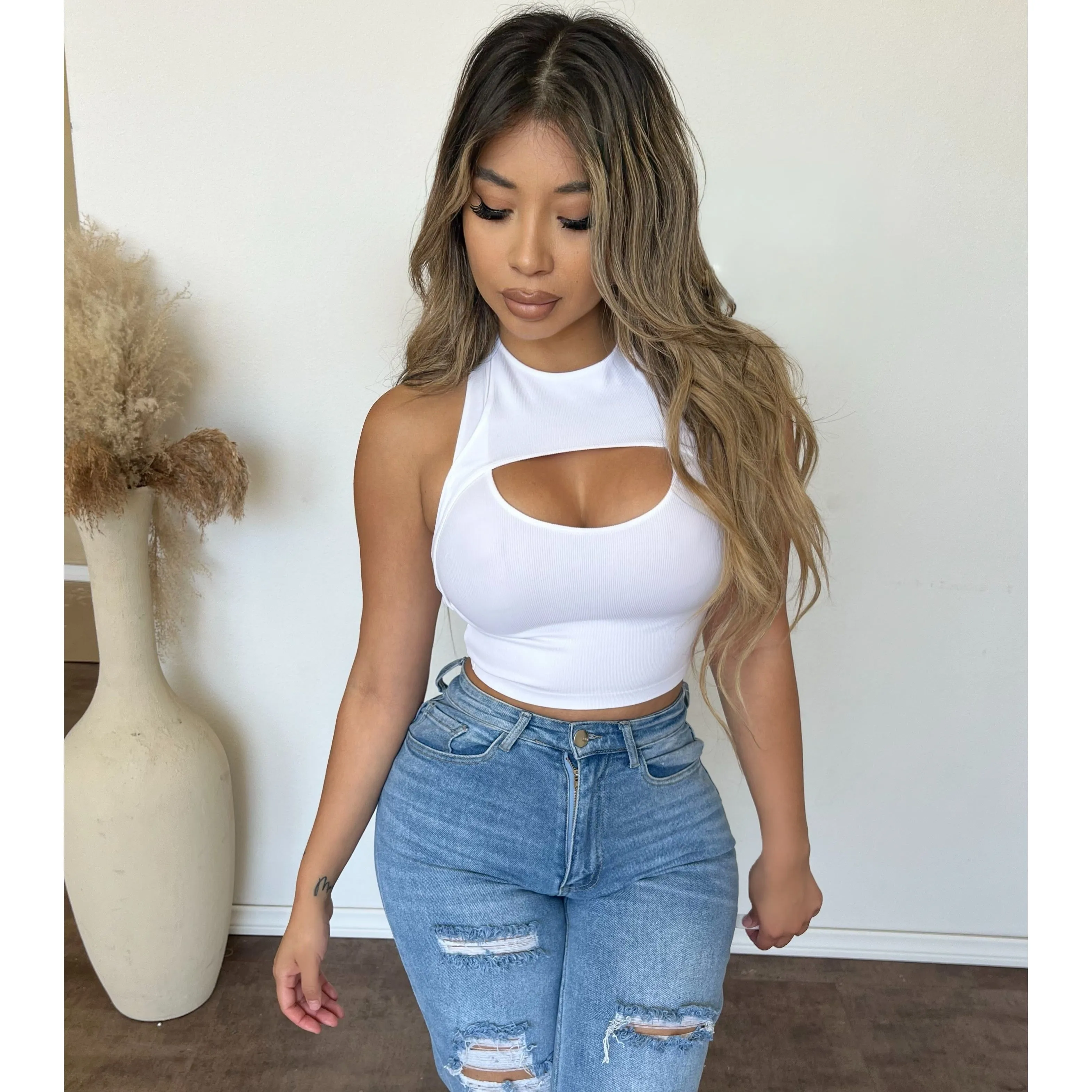 Shelly Tops (White) sold by OOTDFash