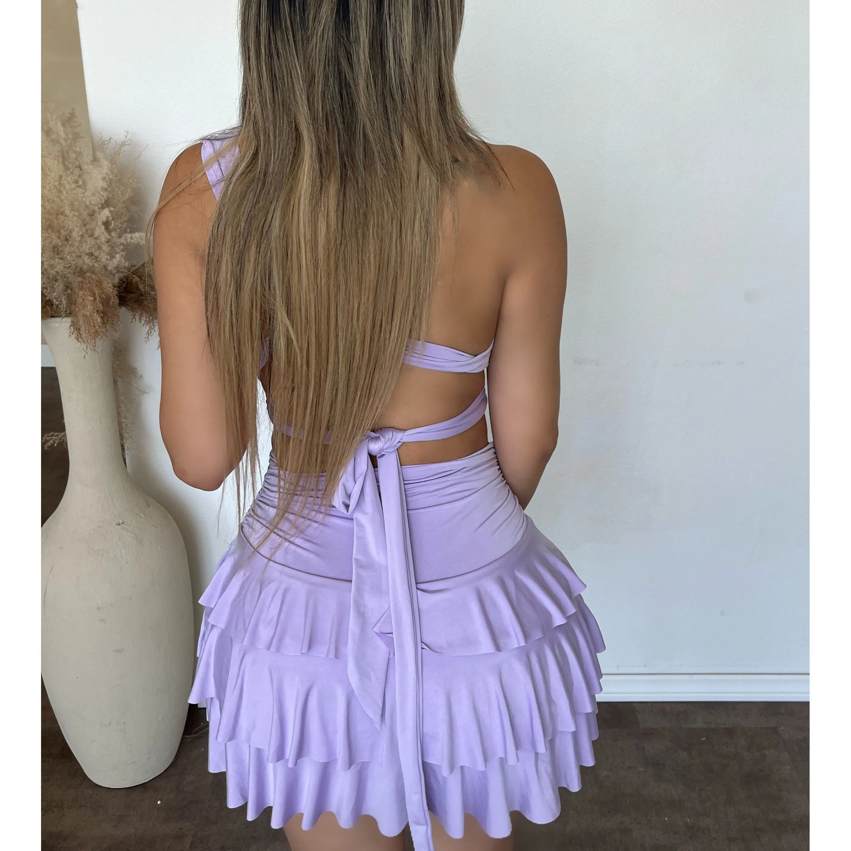 Julie 2pc Skort Set W Top (Lavender) sold by OOTDFash product image thumbnail 2