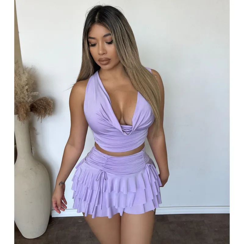 Julie 2pc Skort Set W Top (Lavender) sold by OOTDFash