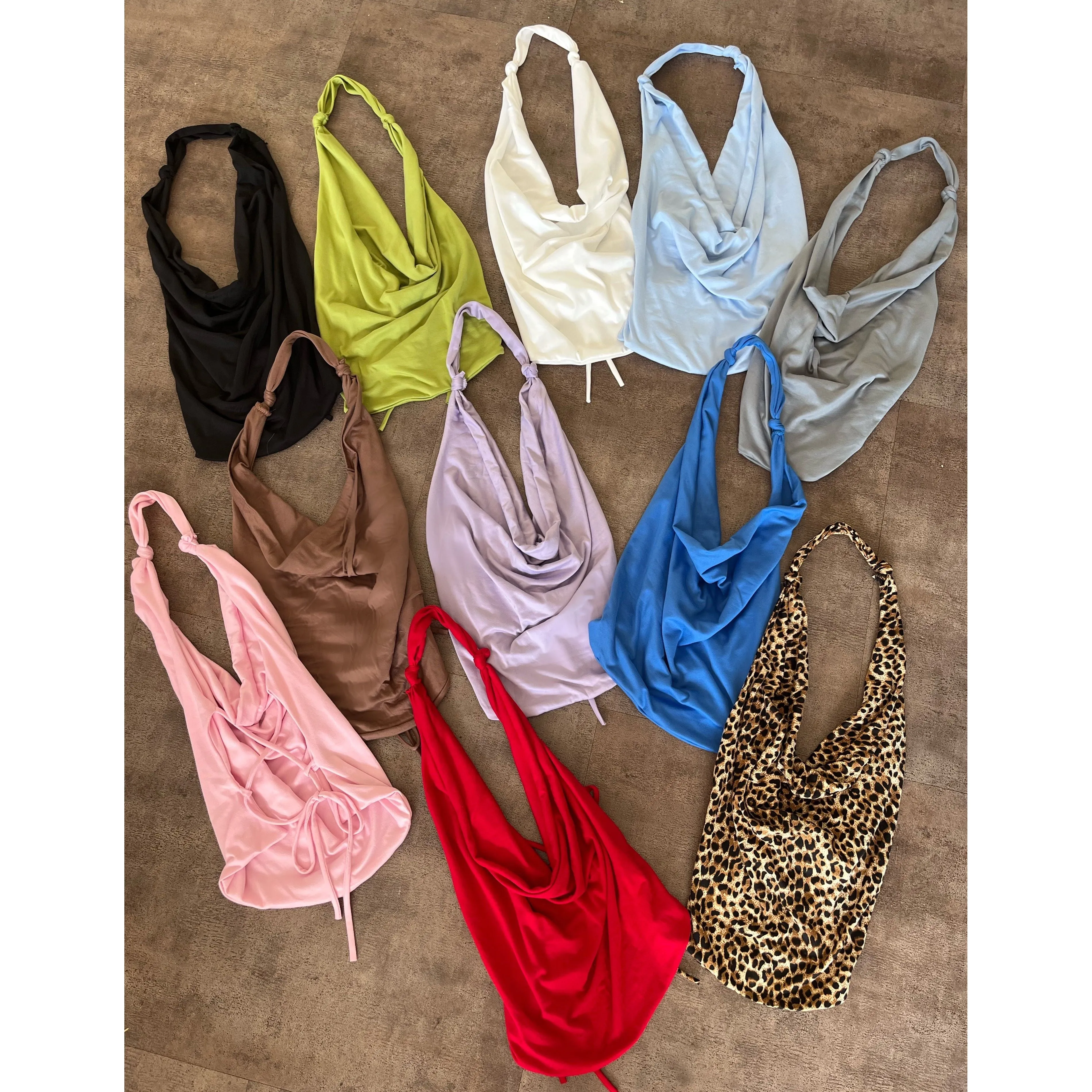 Alondra Halter Tie Back Top (Light Green) sold by OOTDFash product image thumbnail 3