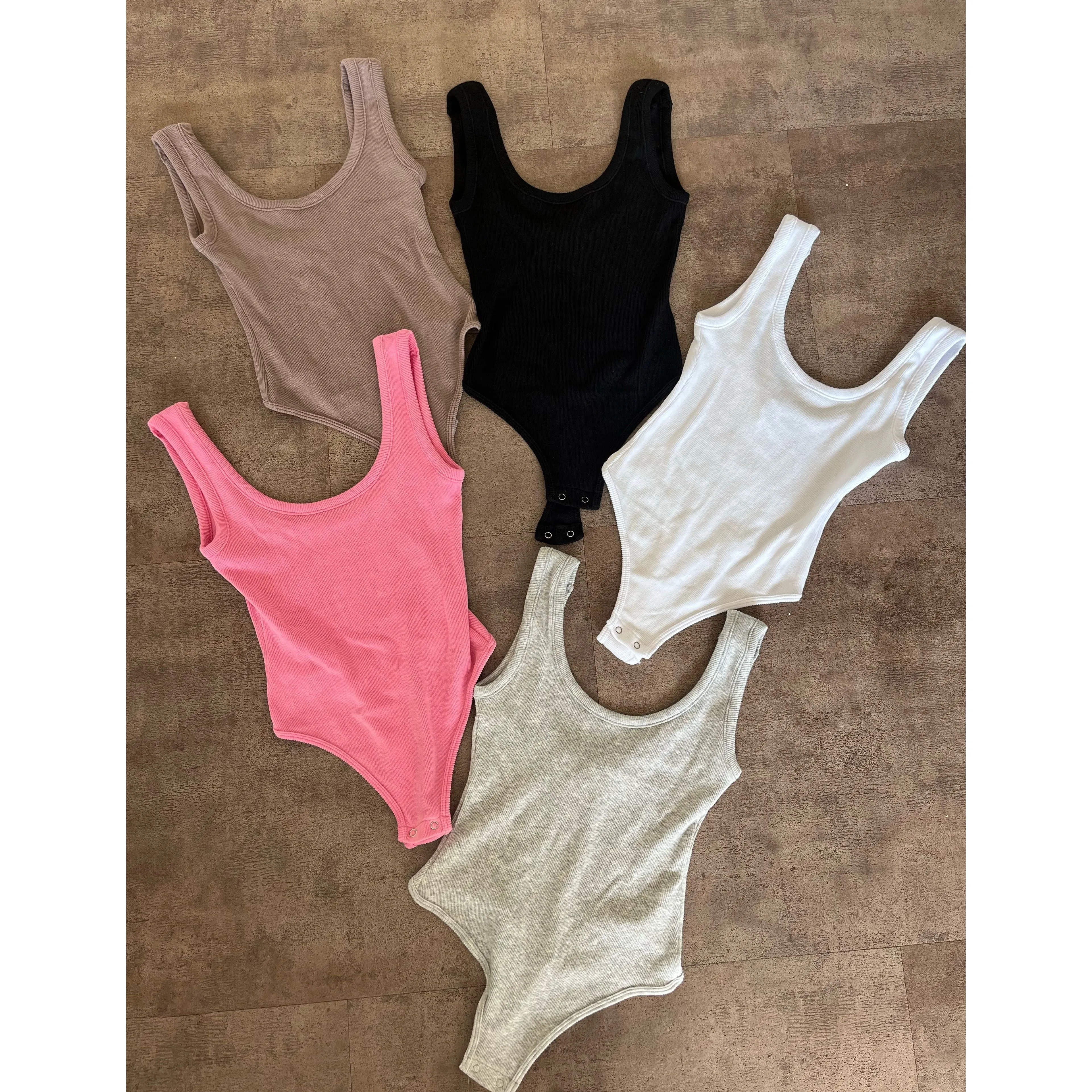 Jasmine Tank Heather Bodysuit (Black) sold by OOTDFash product image thumbnail 2