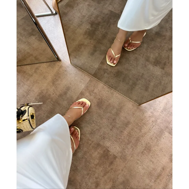 Beach Sandals (Gold) sold by OOTDFash
