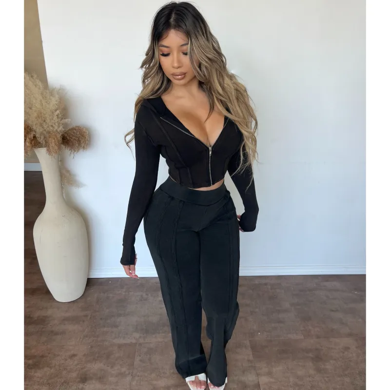 Camilla Matching Set (Black) sold by OOTDFash