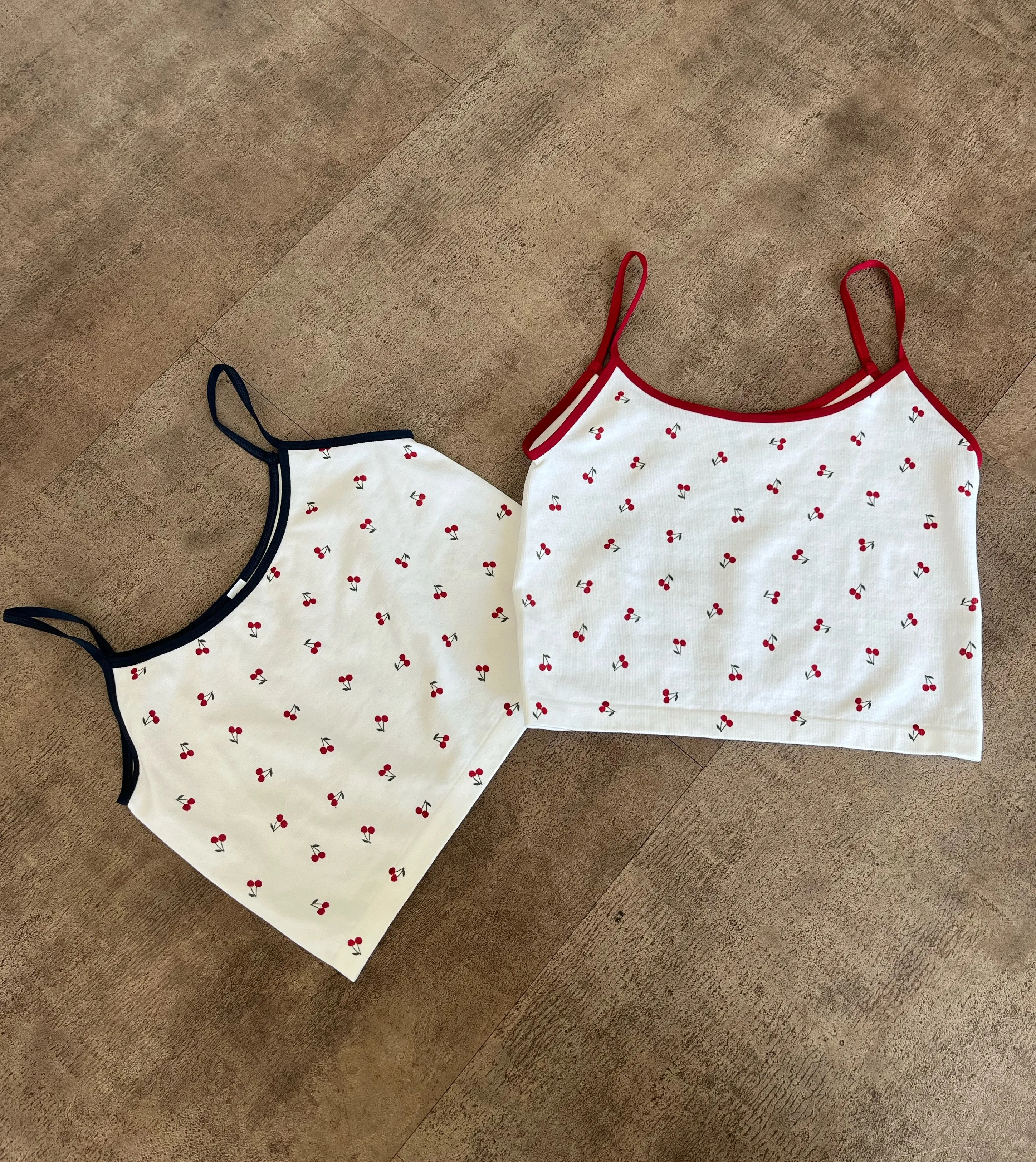 Arianna Cherry Print Cami Top (Navy/White) sold by OOTDFash product image thumbnail 2