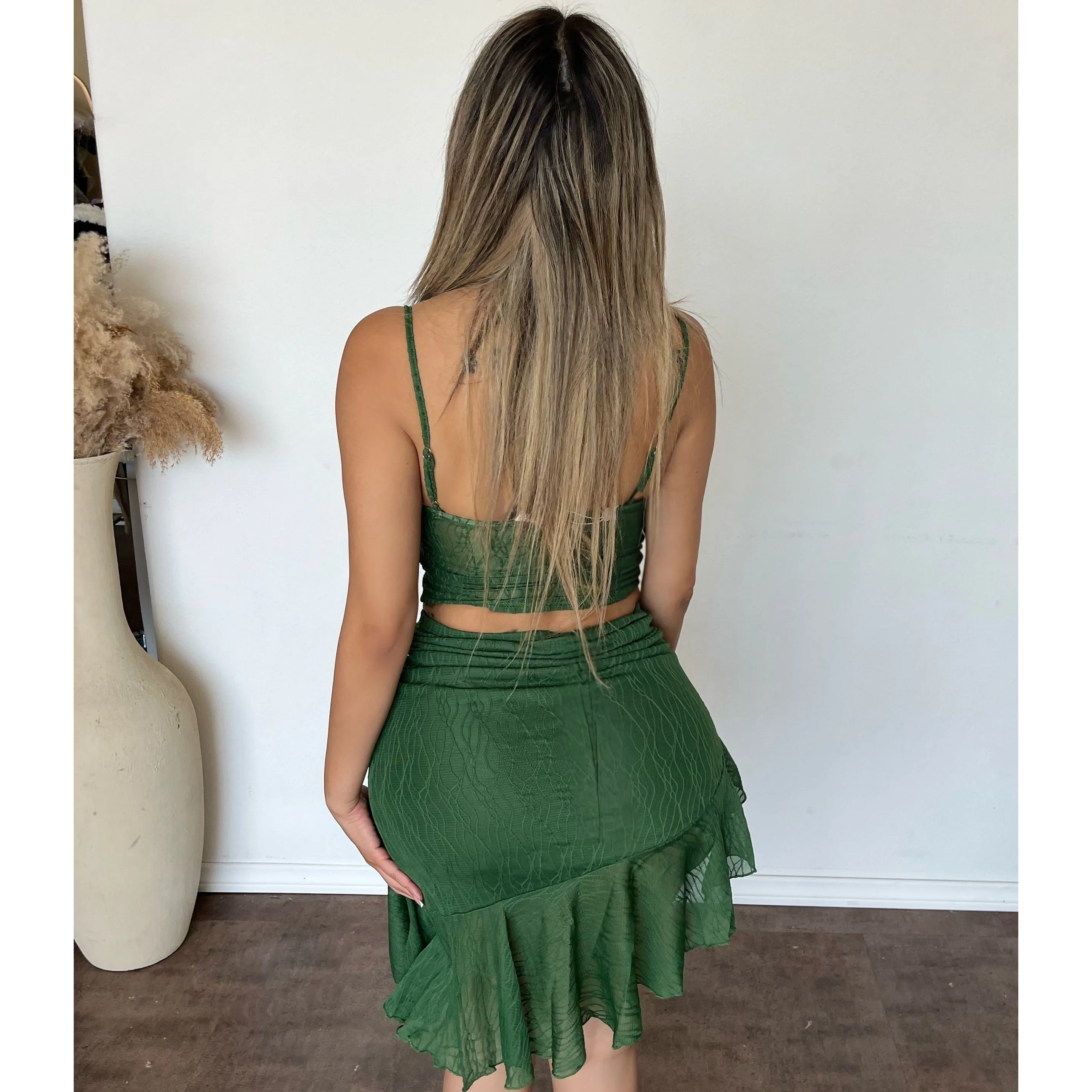 Alena Matching Set (Hunter Green) sold by OOTDFash product image thumbnail 2