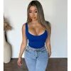 Klarissa V Neck Top (Dark Blue) sold by OOTDFash