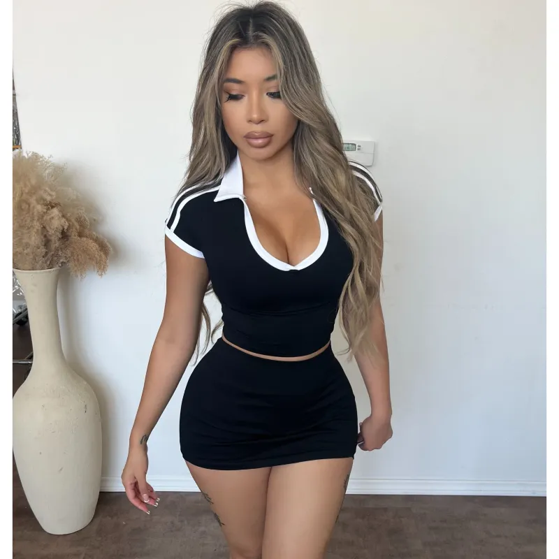 Kathy Seamless Mini Skirt (Black) sold by OOTDFash