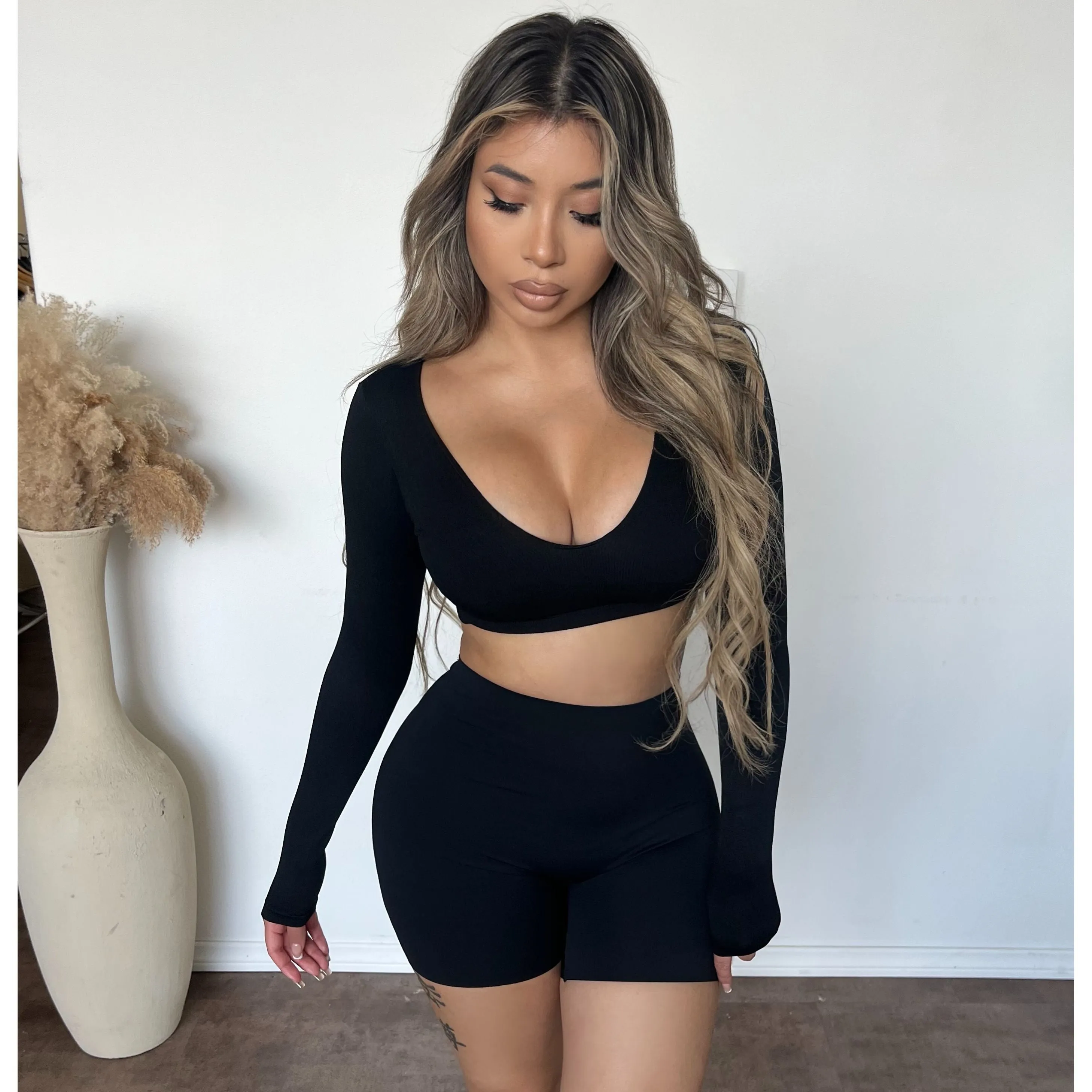 Erica Bonding Shorts (Black) sold by OOTDFash