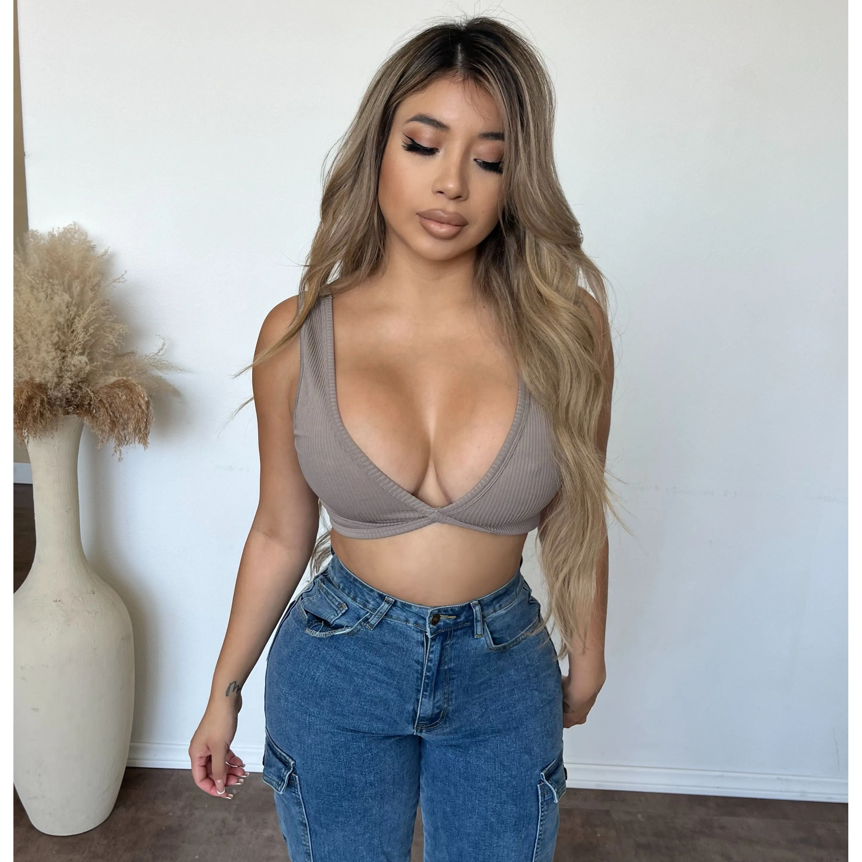 Samm Center Fr Tacking Tank Top (Ash) sold by OOTDFash