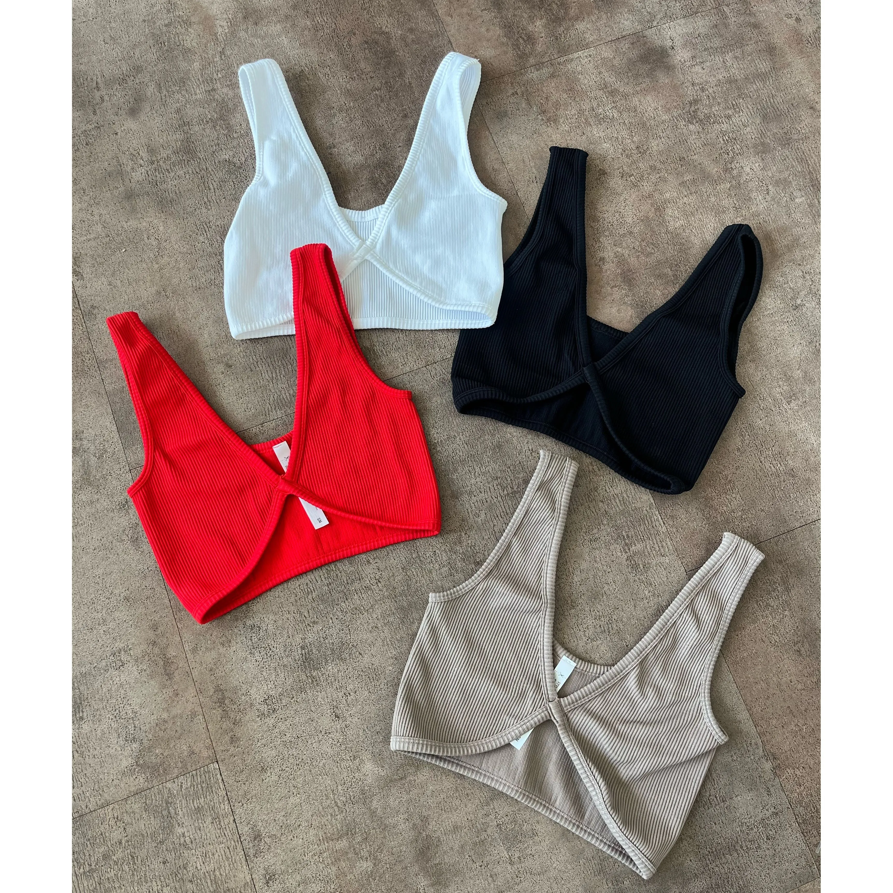 Samm Center Fr Tacking Tank Top (Red) sold by OOTDFash product image thumbnail 2