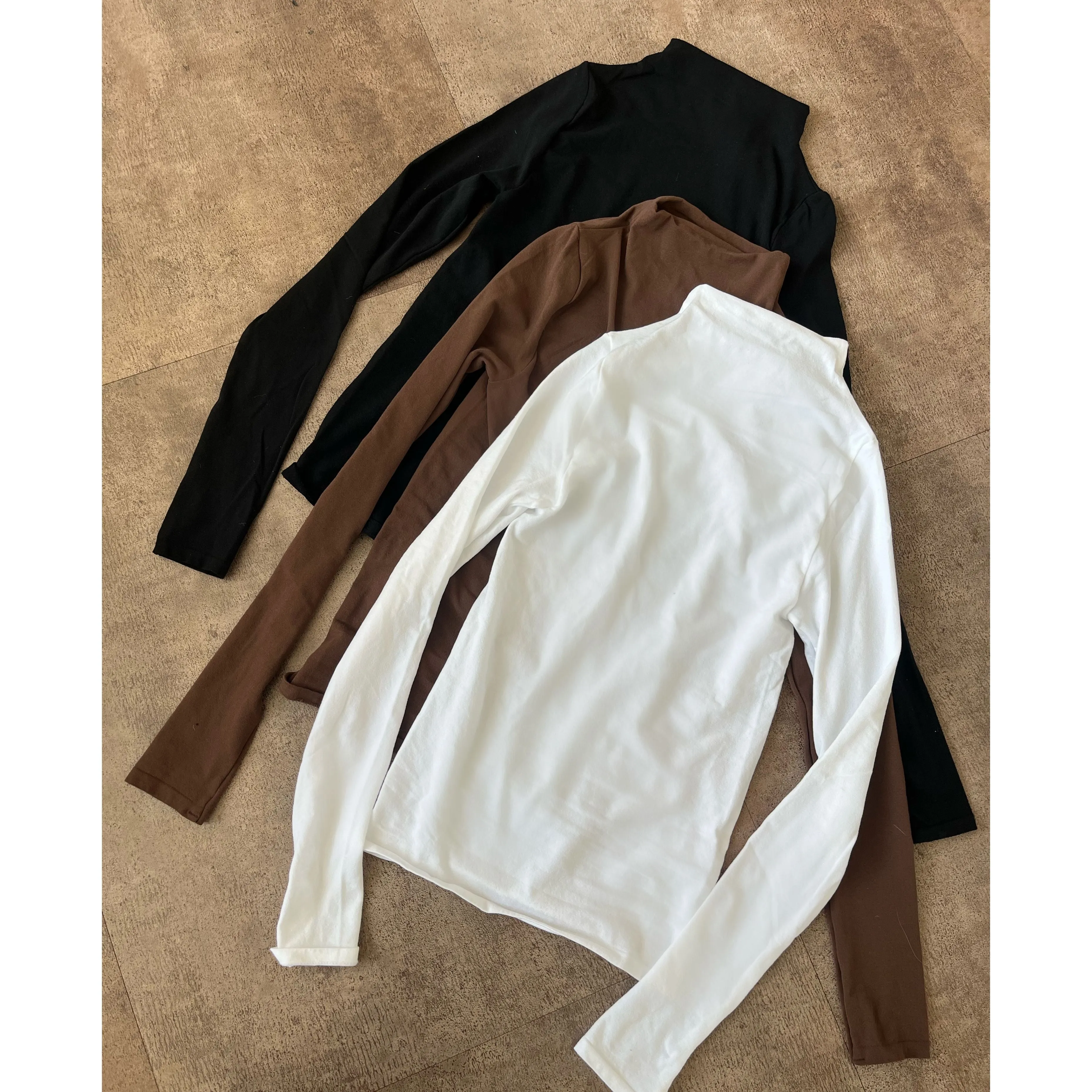 Alexia High Neck Long Sleeve Top (Brown) sold by OOTDFash product image thumbnail 2