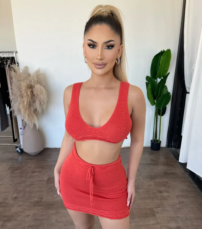 Tabbie Tank Crop Top(Red) sold by OOTDFash