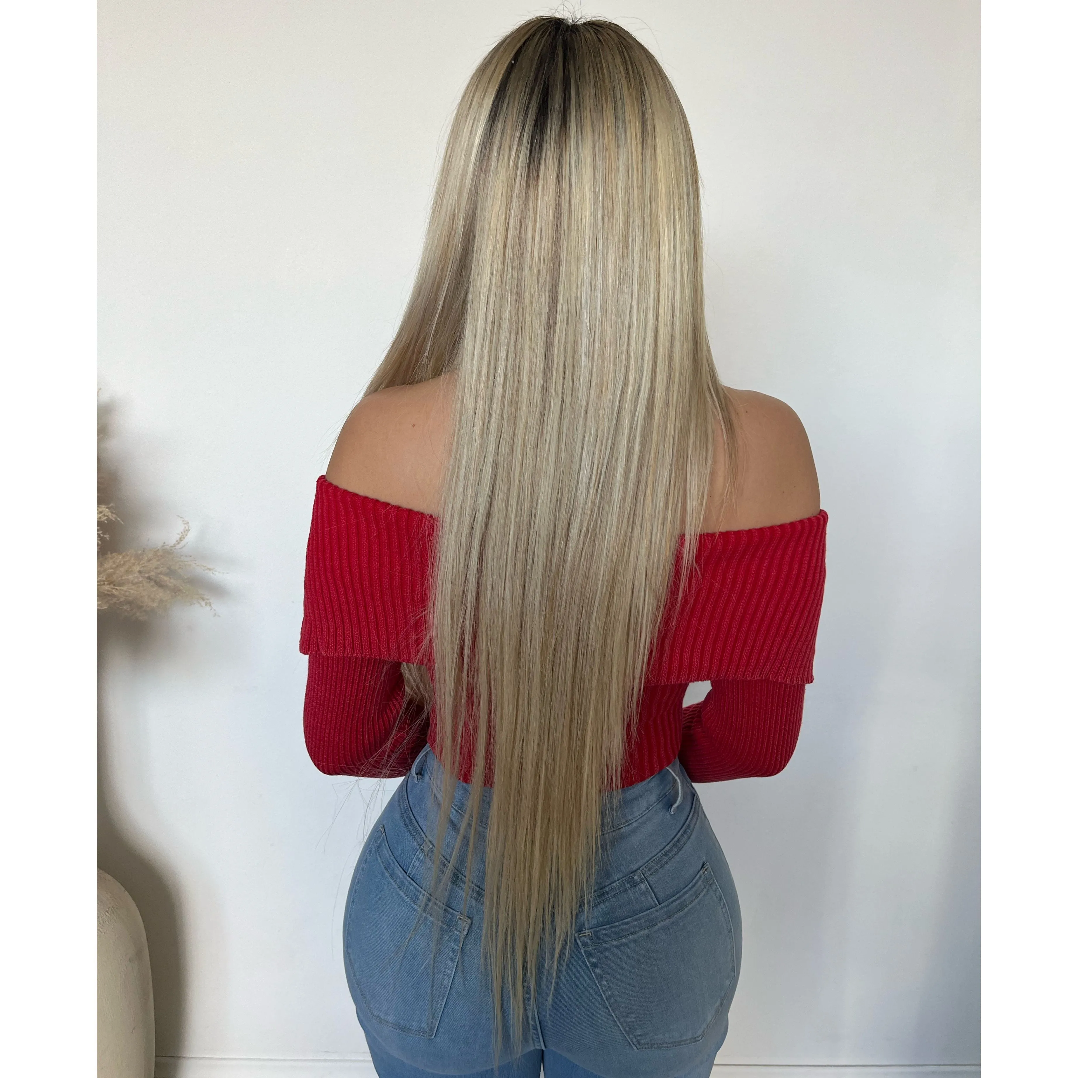 Desire Washed Folded Zipper Sweater (Red) sold by OOTDFash product image thumbnail 3