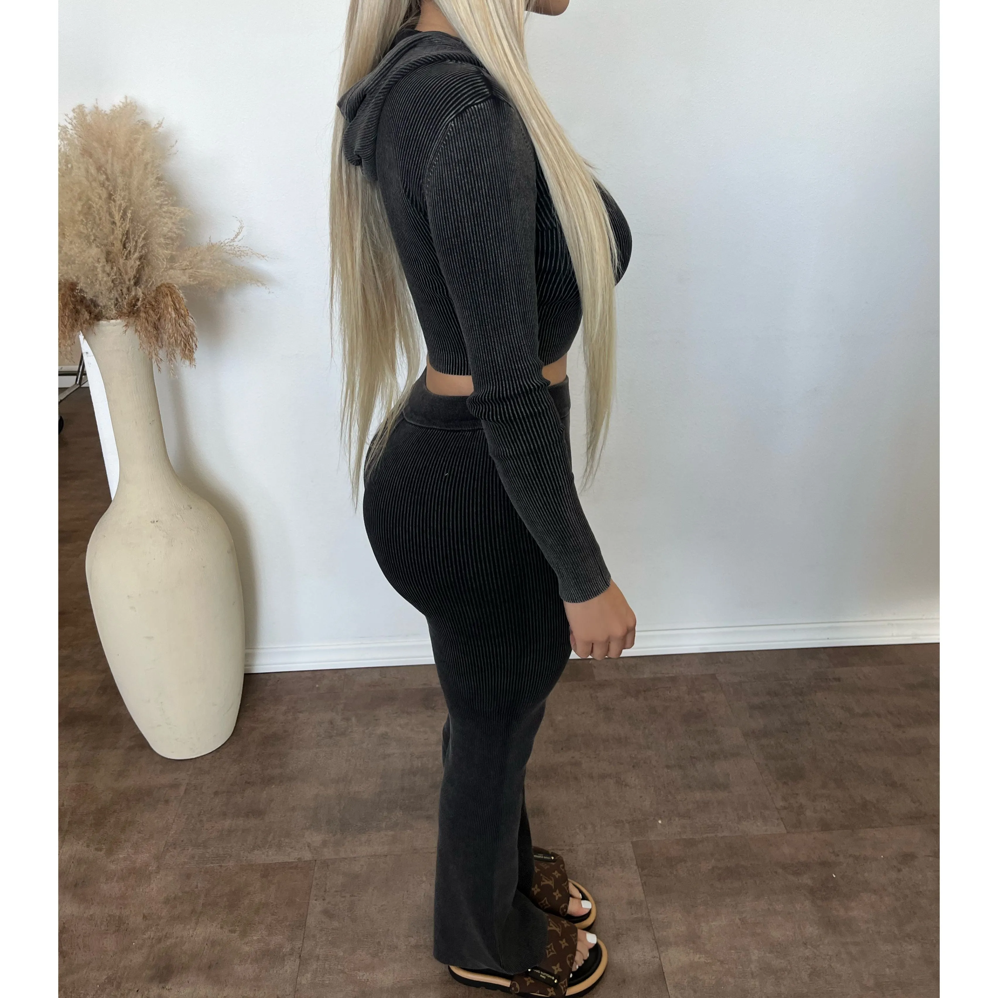 Ashley Hoodie Matching Set (Black) sold by OOTDFash product image thumbnail 2