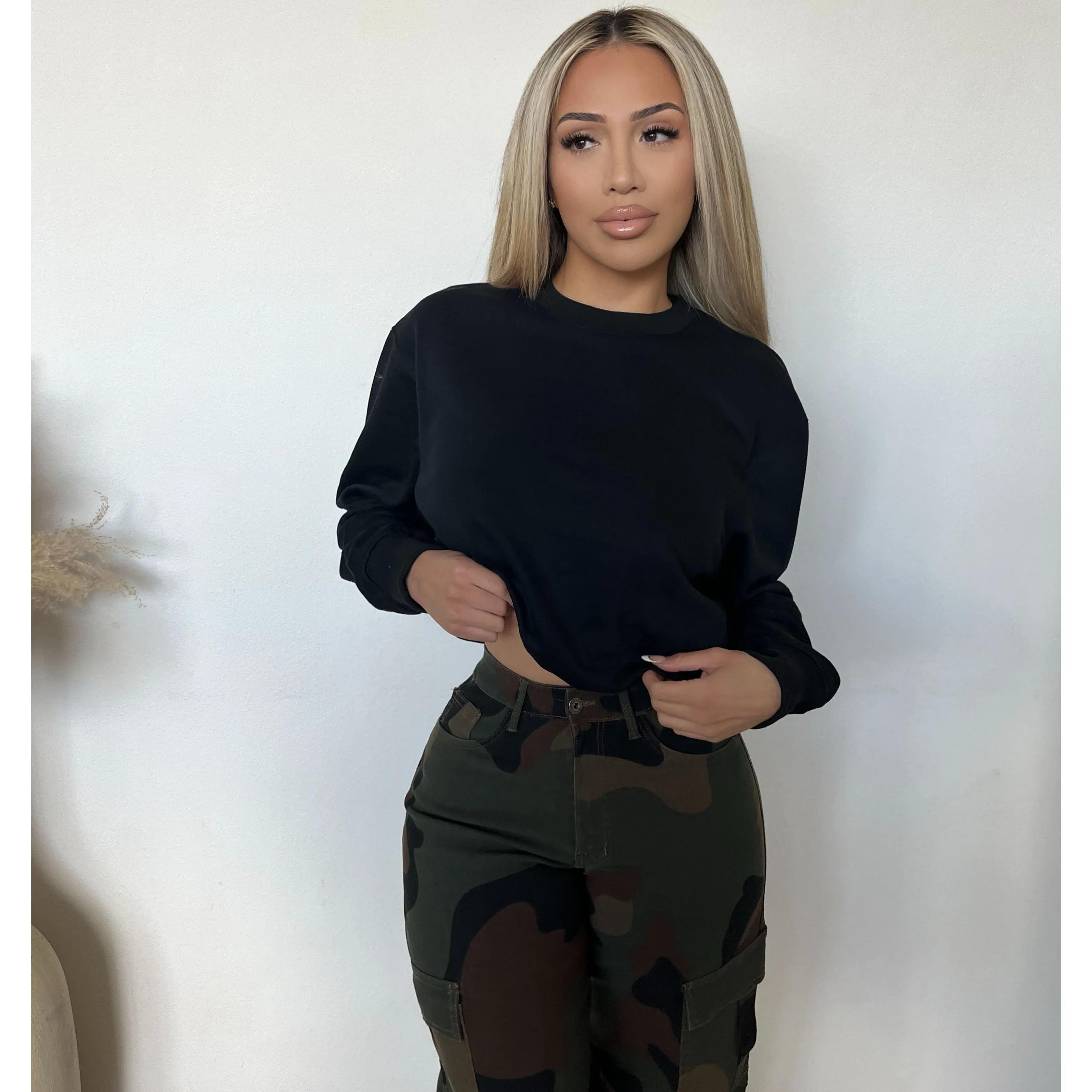 Marissa Bubble Sweatshirt (Black) sold by OOTDFash