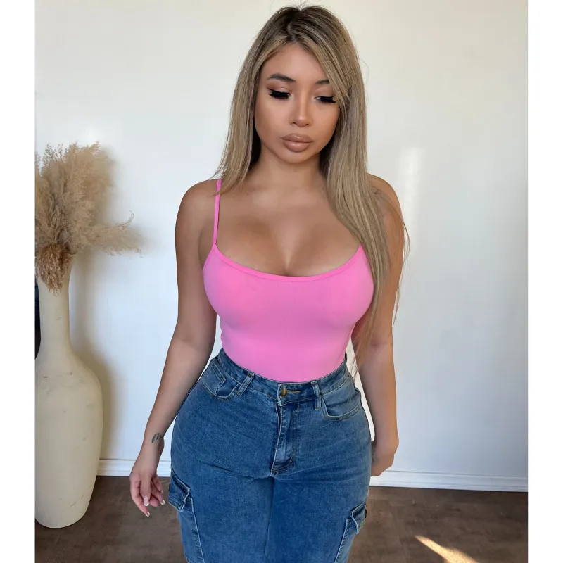 Corina Cami Basic Top (Pink) sold by OOTDFash