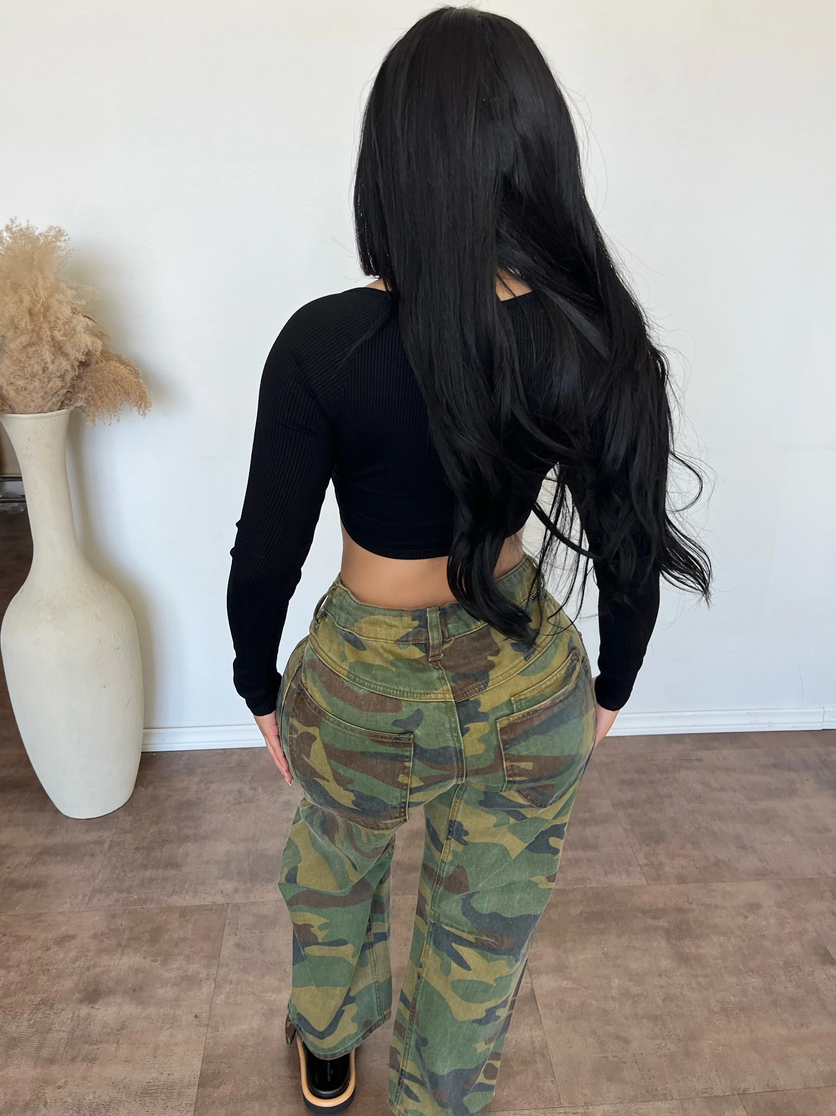 Cami Wide Leg Camo Pants (Camo) sold by OOTDFash product image thumbnail 2