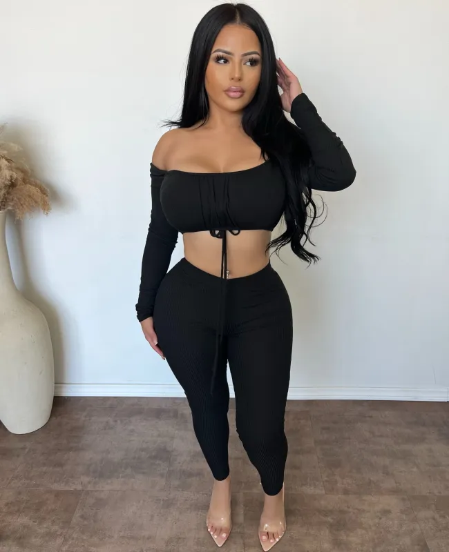 Angelina Matching Set (Black) made by OOTDFash