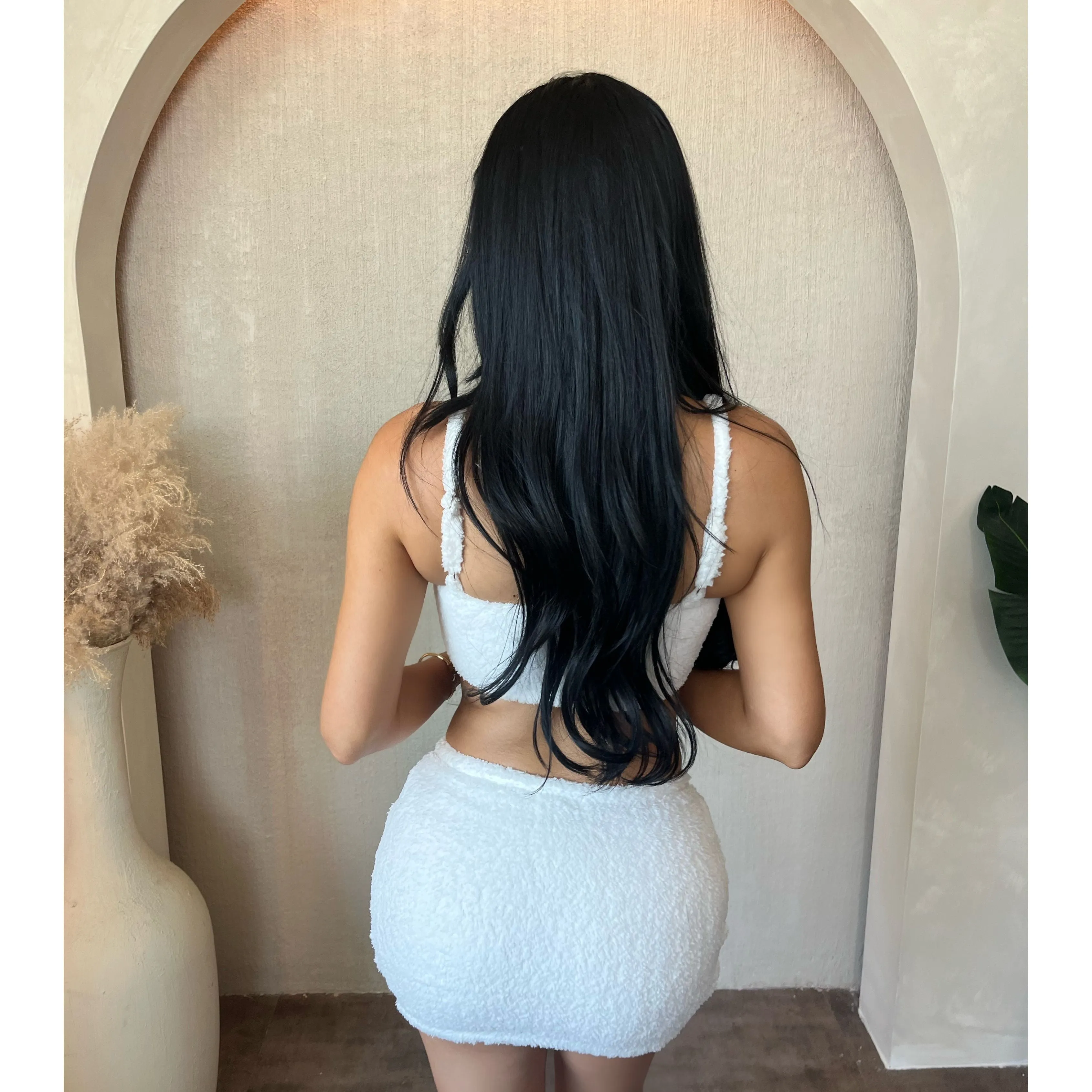 Carissa Matching Fur Skirt Set (White) sold by OOTDFash product image thumbnail 2