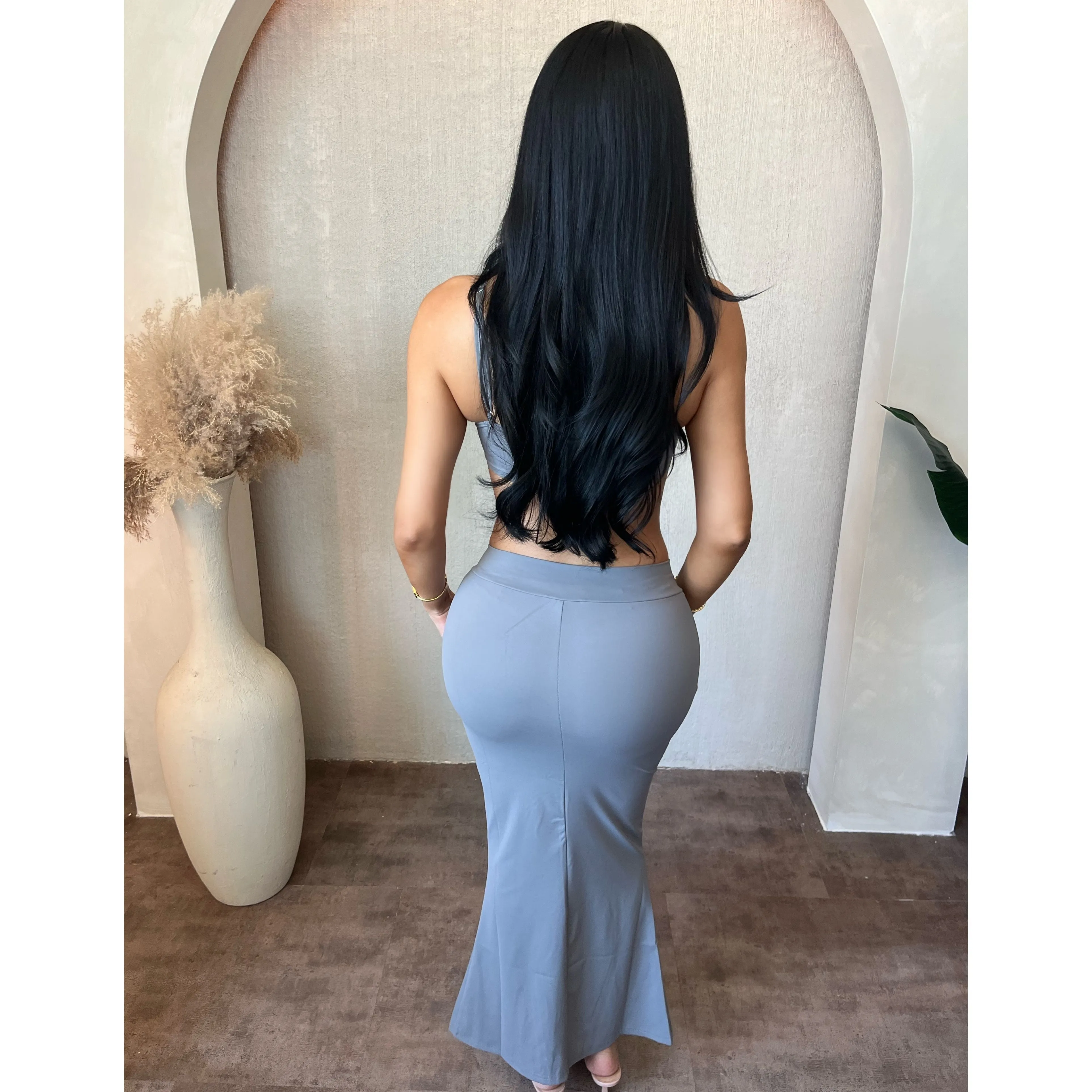 Terresa 2 Piece Matching Dress Set (Grey) sold by OOTDFash product image thumbnail 2