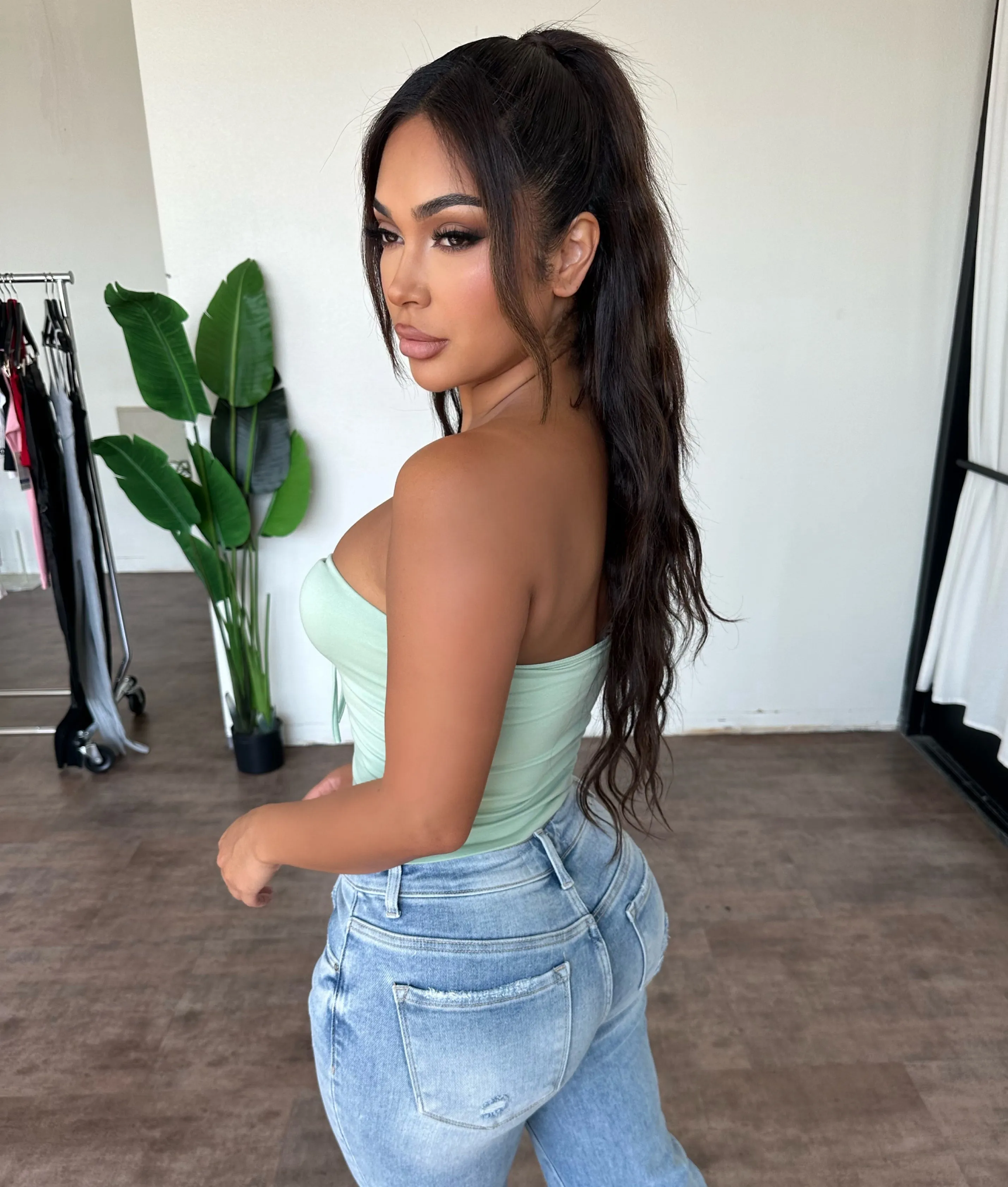 Iris Crop Top (Sage) sold by OOTDFash product image thumbnail 2