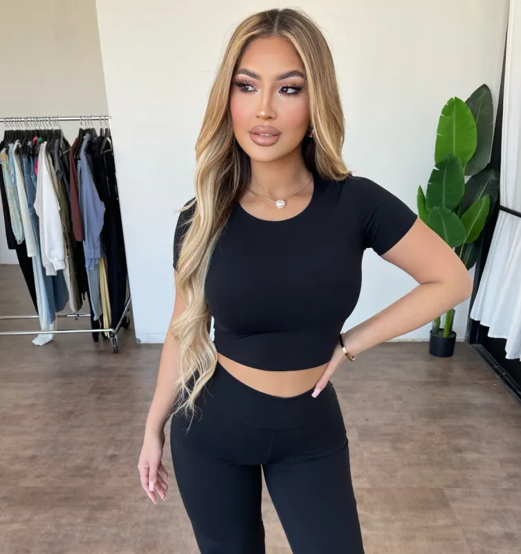 Jasmine Cropped Top(Black) sold by OOTDFash