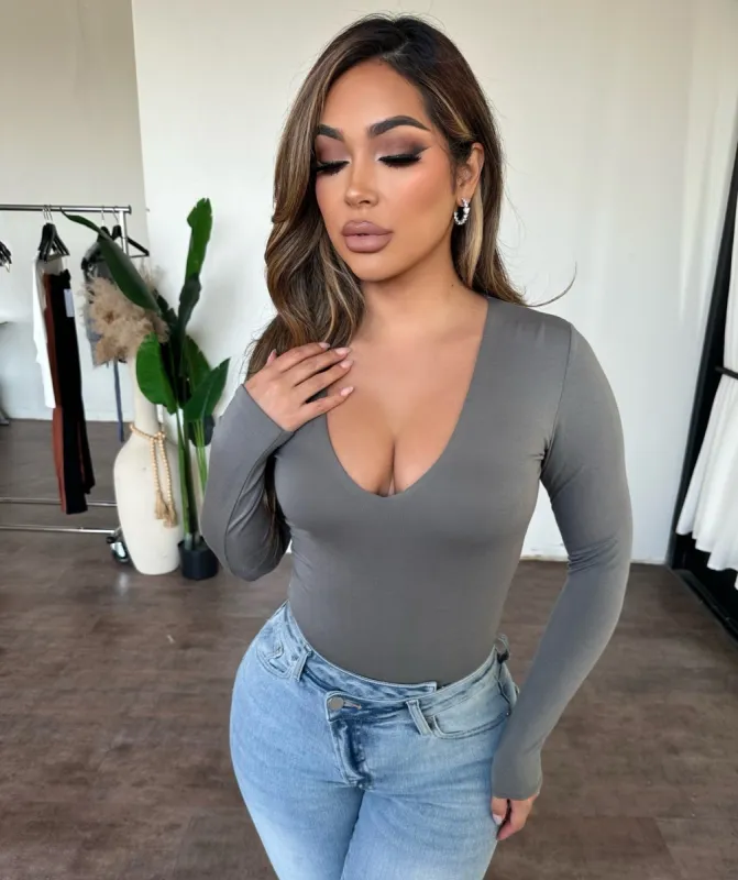 Lela Bodysuit (D Olive) sold by OOTDFash