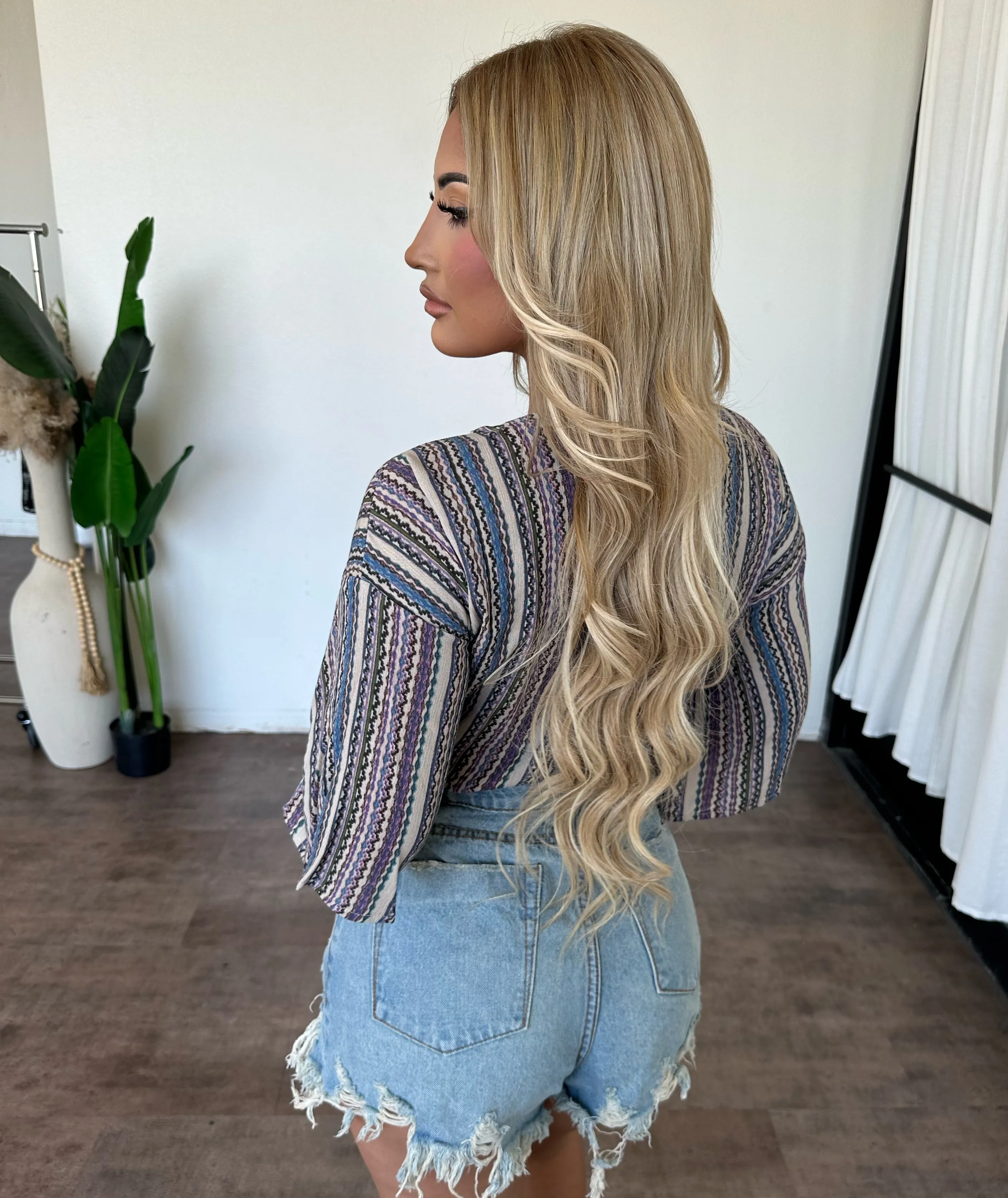 Liz Front Tie Top(Blue) sold by OOTDFash product image thumbnail 2