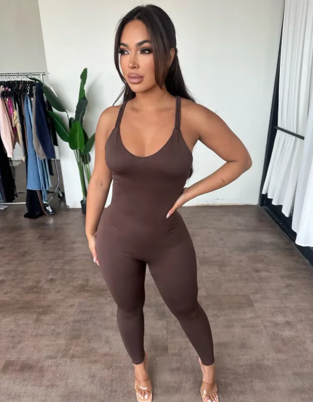 Nancy Jumpsuit(Brownie) sold by OOTDFash