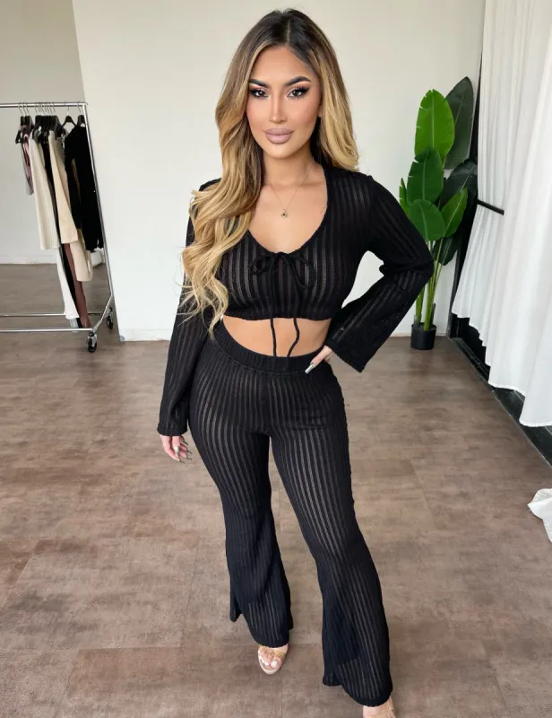 Karen 2 Piece Set(Black) sold by OOTDFash