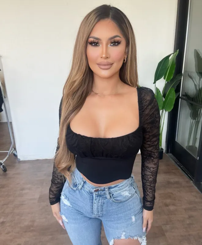 Buttercup Cropped Top(Black) sold by OOTDFash