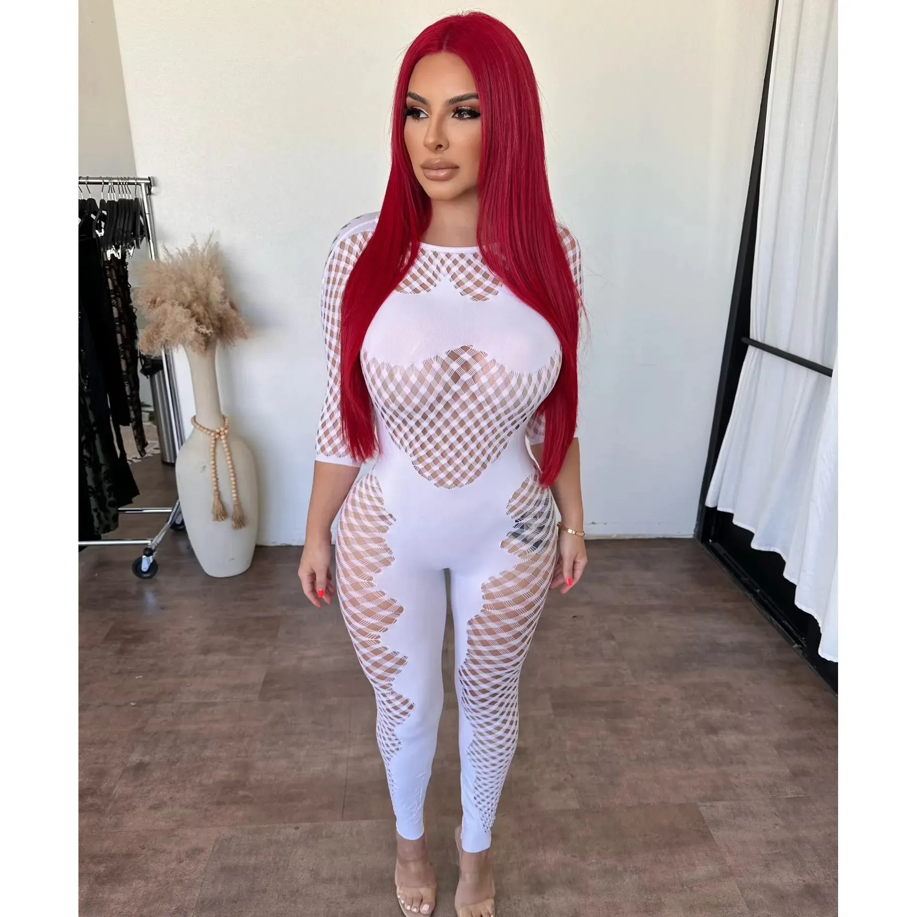 Stephanie Jumpsuit (White) sold by OOTDFash