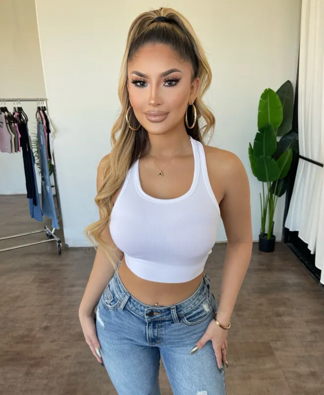 Diana Cropped Top(White) sold by OOTDFash