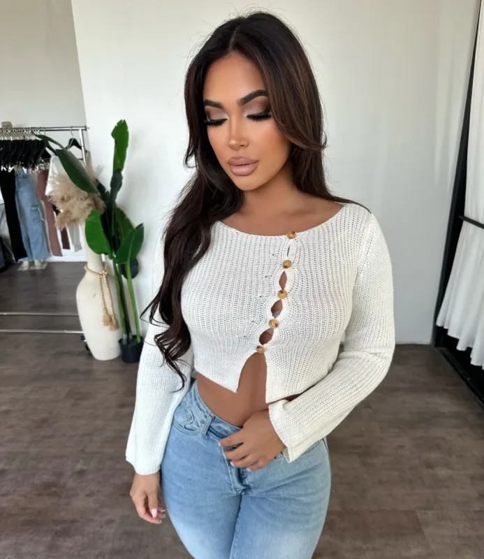 Layla Top (Off White) sold by OOTDFash