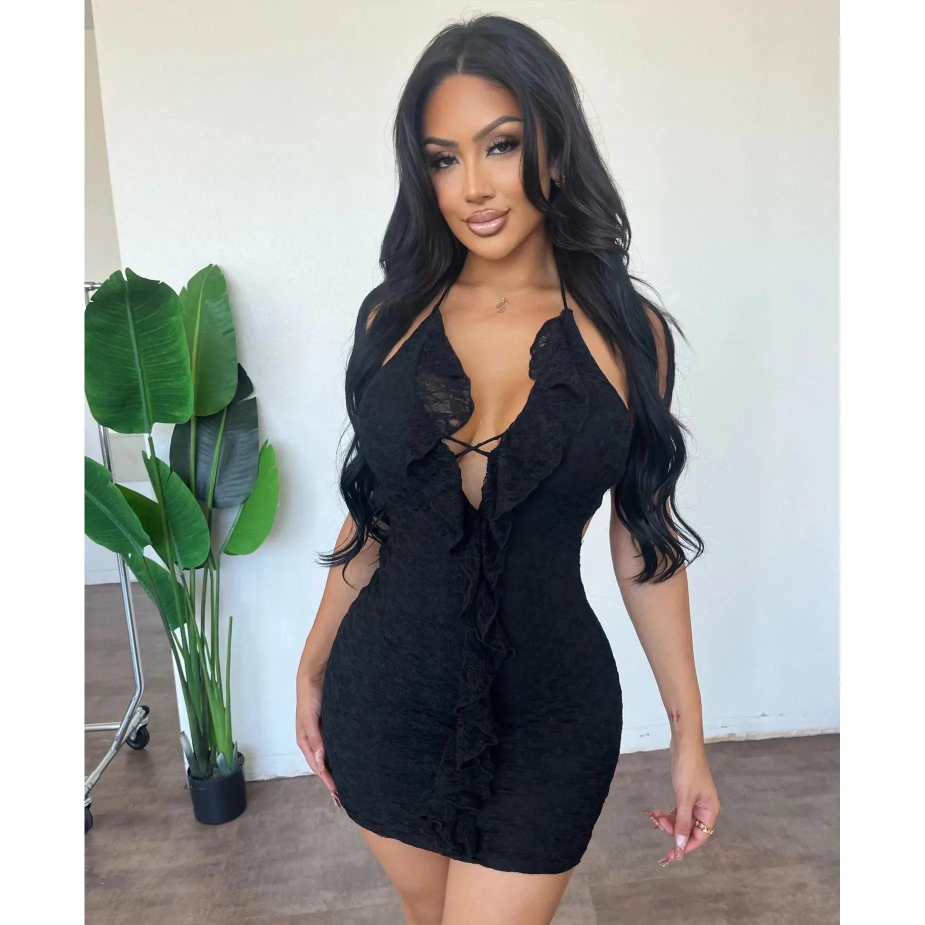 Breanna Mini Dress (Black) sold by OOTDFash